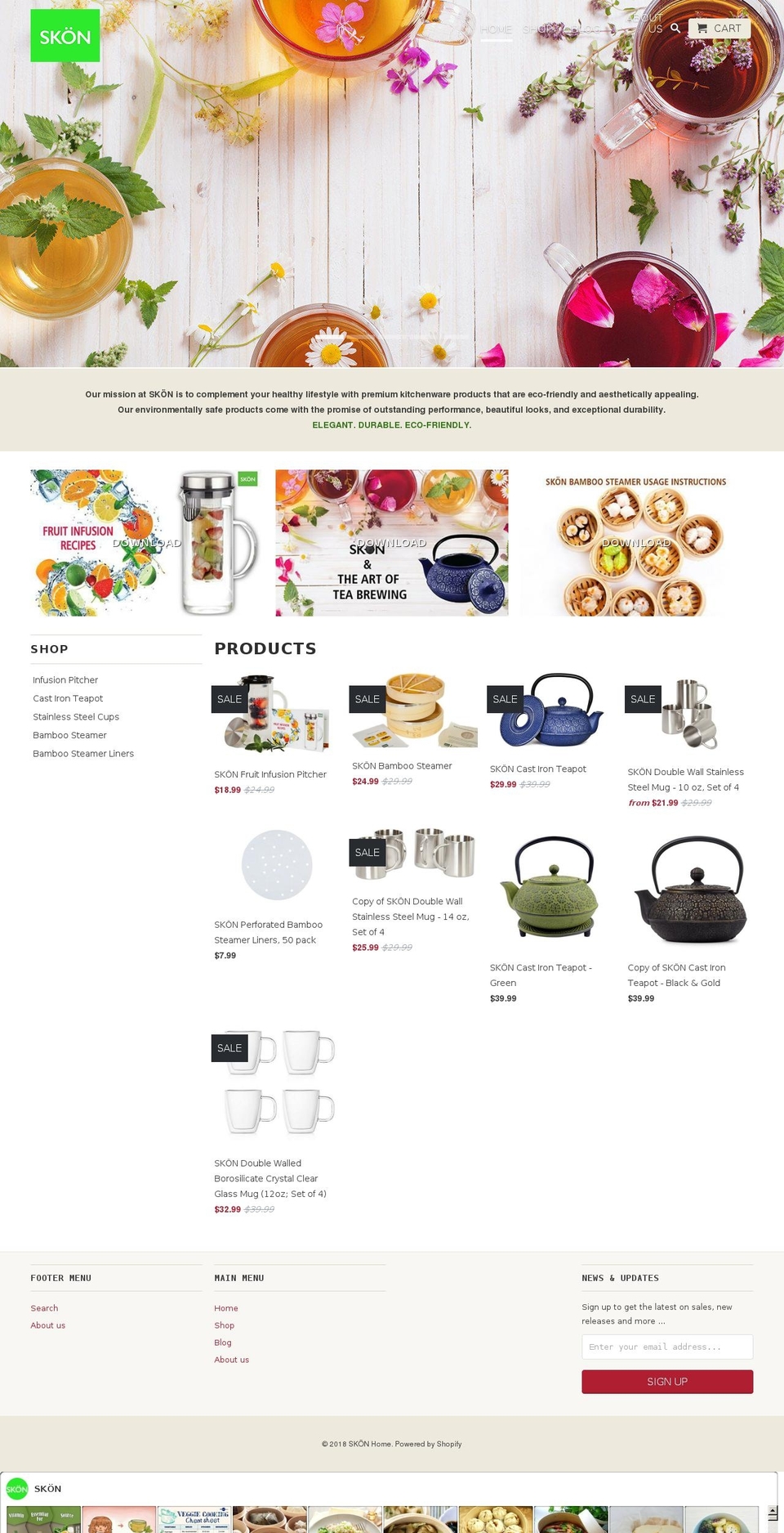 skonusa.com shopify website screenshot