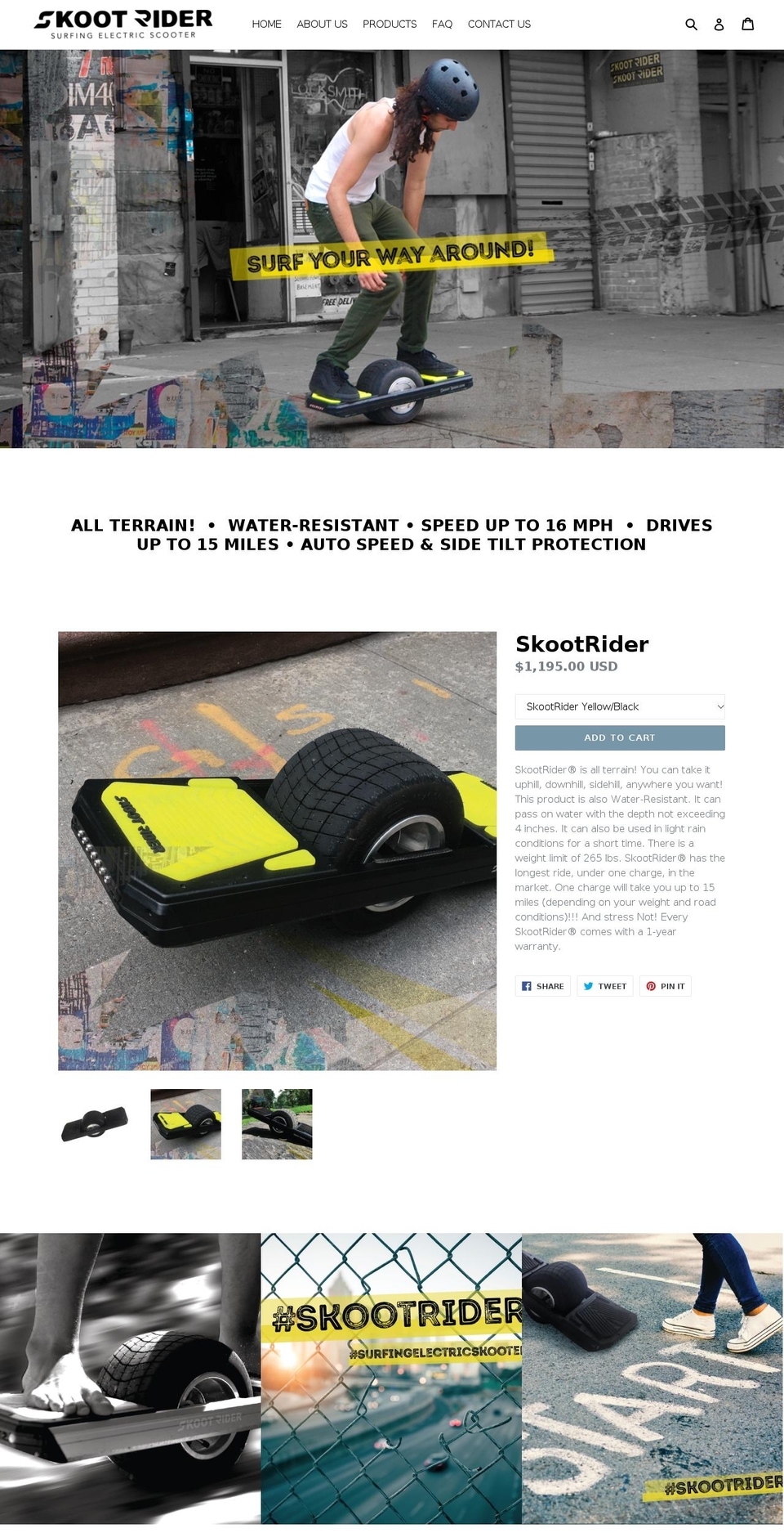 skootrider.com — Shopify storefront screenshot