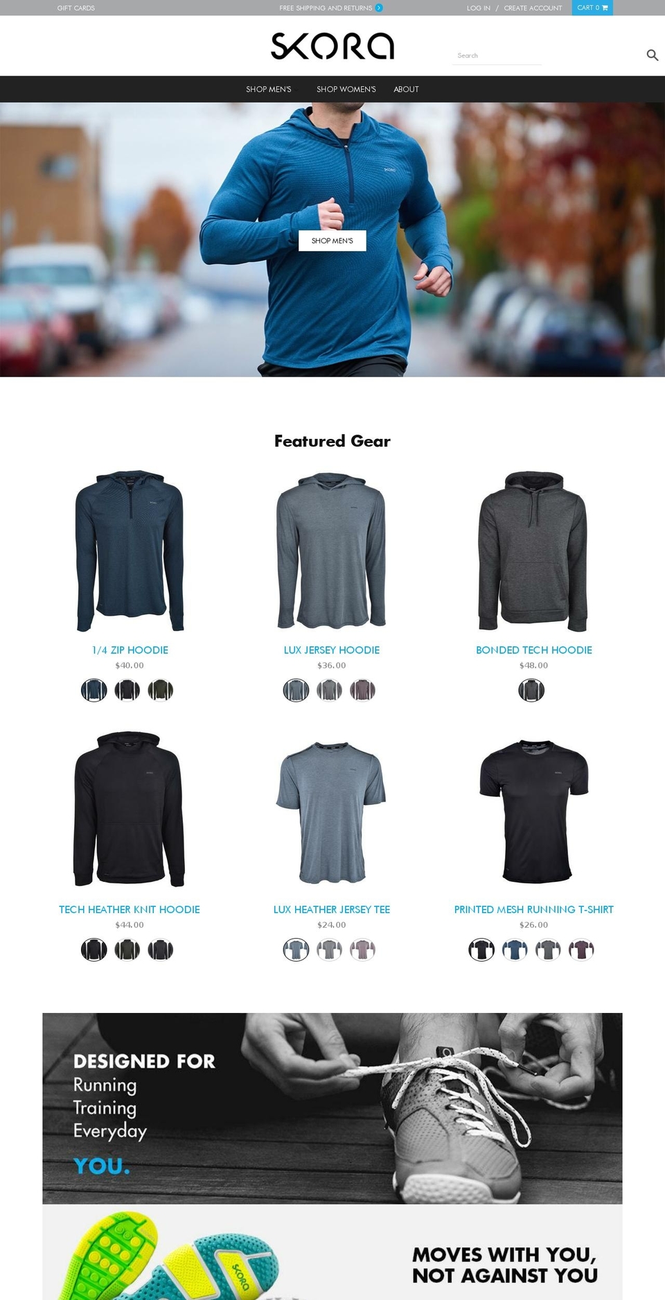 Design Shopify theme site example skorarunning.mobi