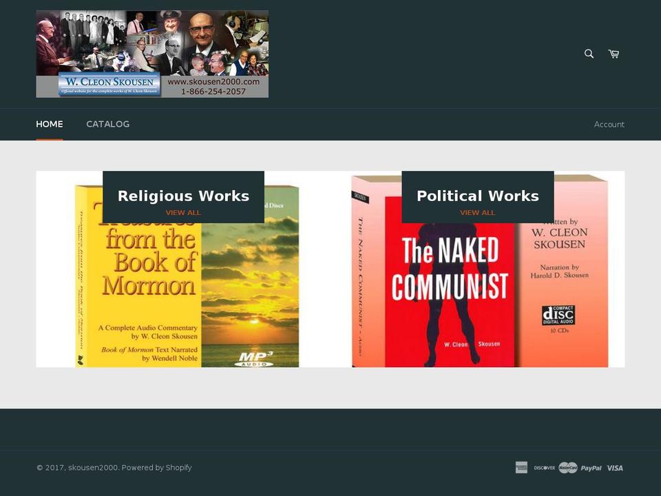 skousen2000.com shopify website screenshot