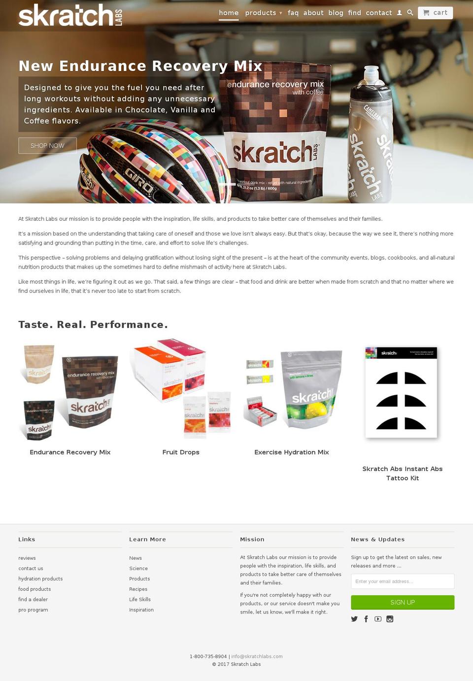 skratchlabs.com shopify website screenshot