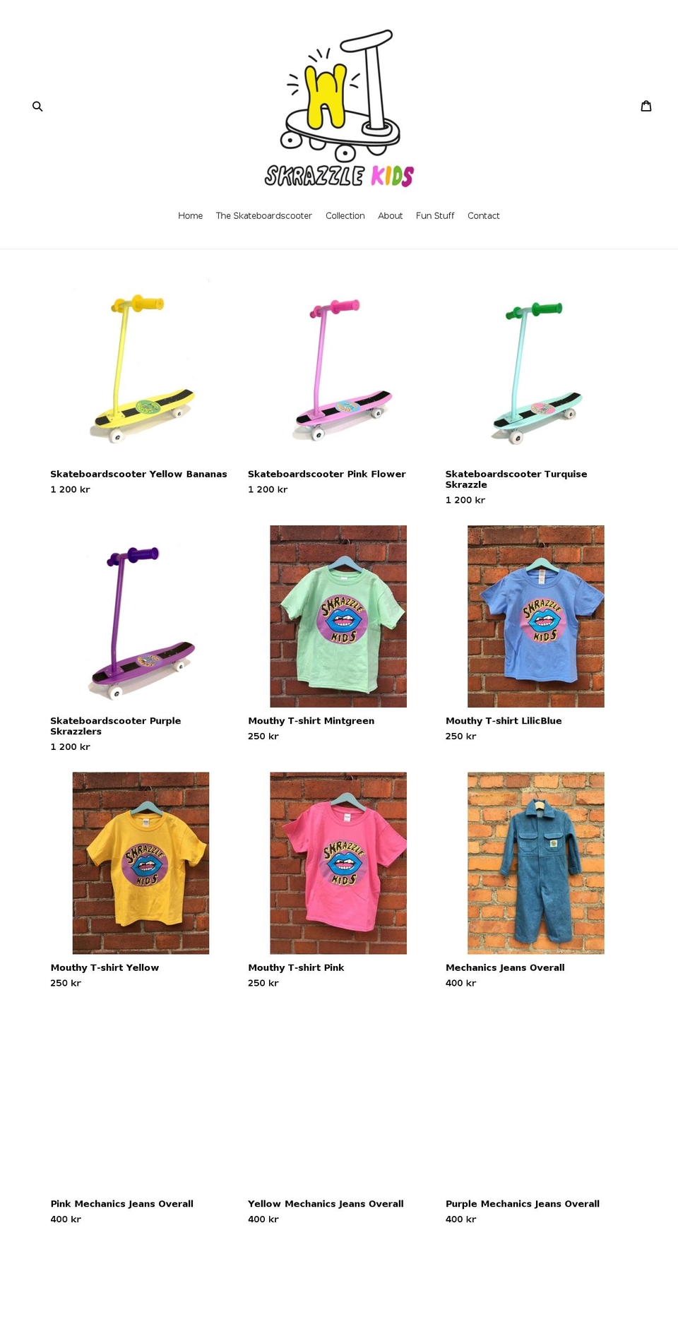 skrazzlekids.com shopify website screenshot