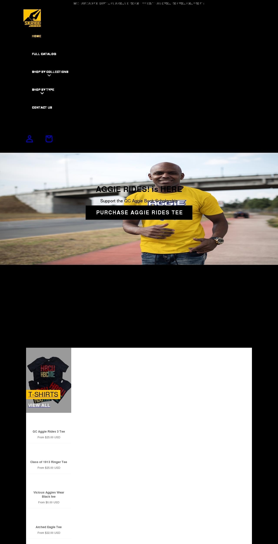 skribedesigns.com shopify website screenshot