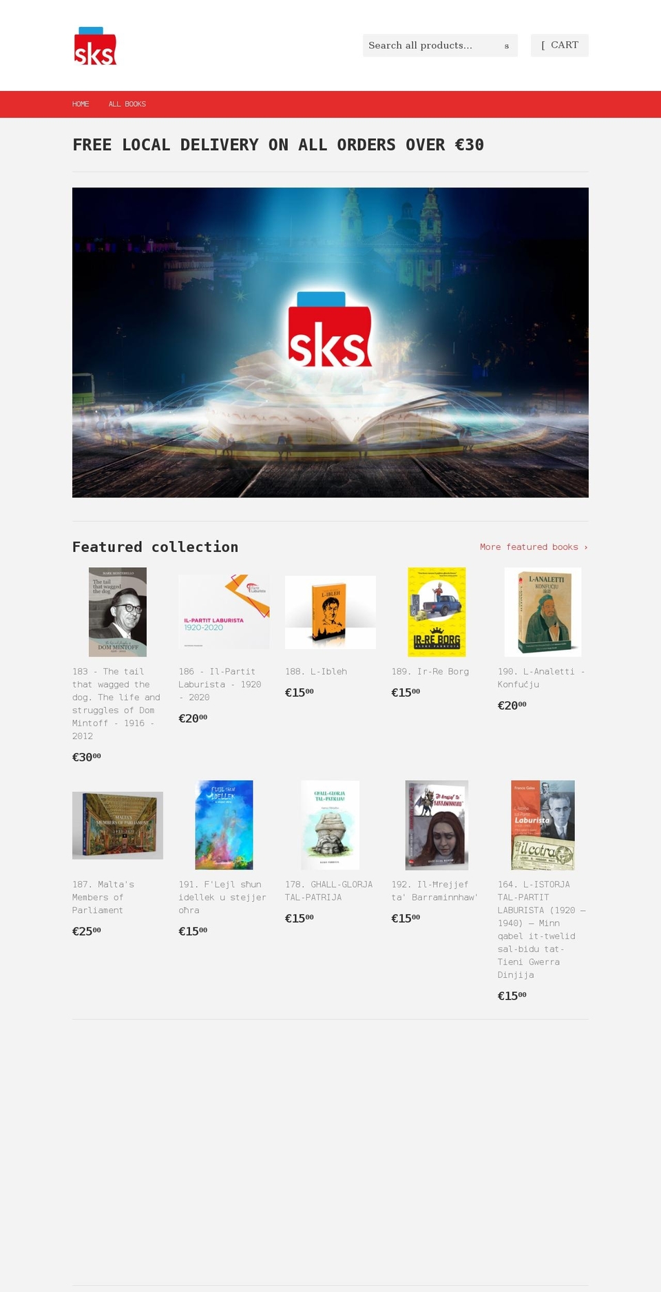 skspublishers.myshopify.com shopify website screenshot