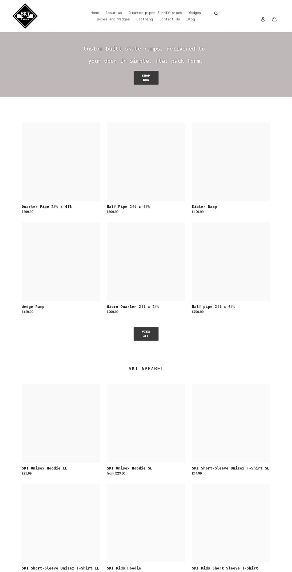 skt-ramps.co.uk shopify website screenshot