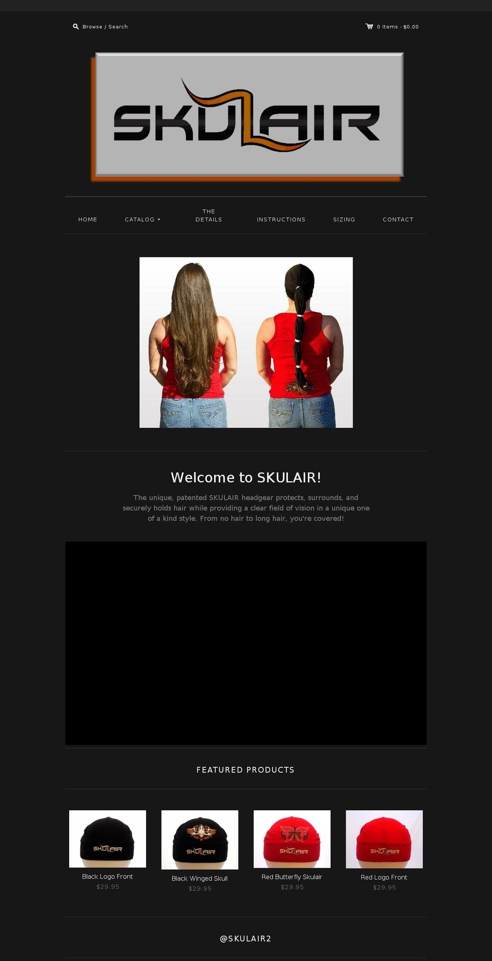 skulair.com — Shopify storefront screenshot