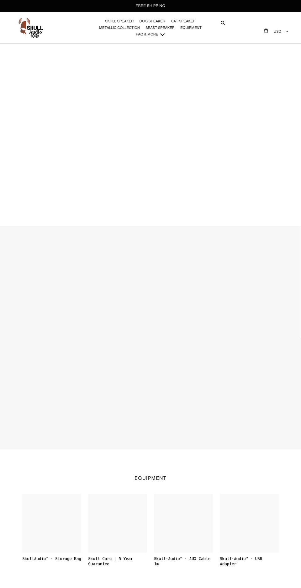 skull-audio.com shopify website screenshot