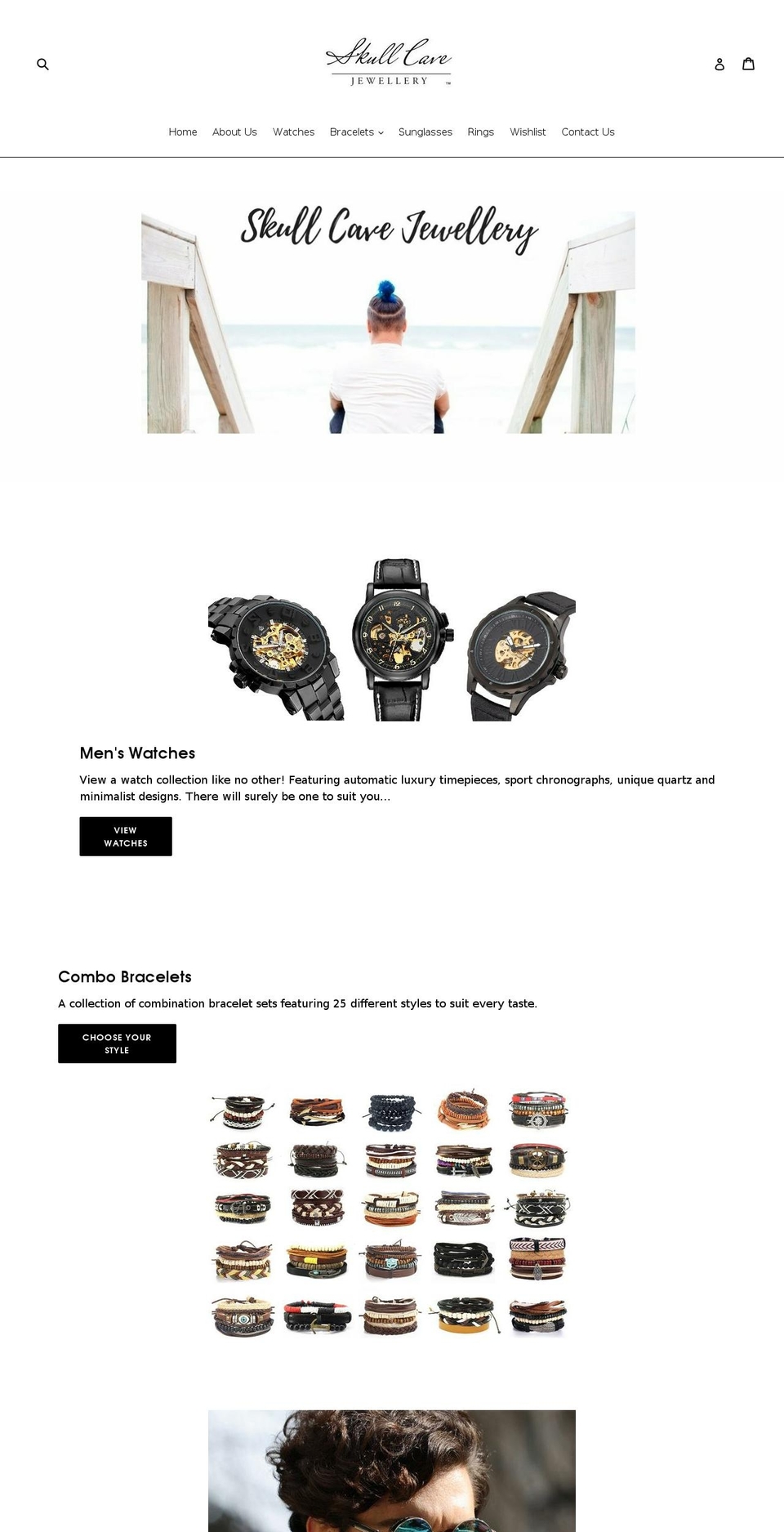 skullcavejewellery.com — Shopify storefront screenshot
