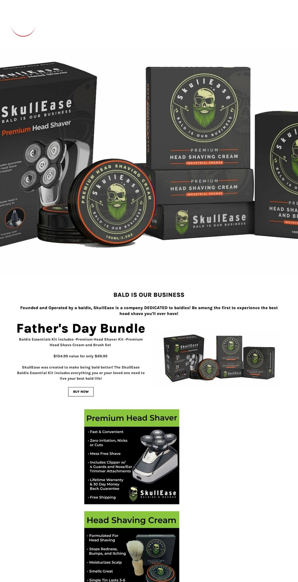 skullease.com shopify website screenshot