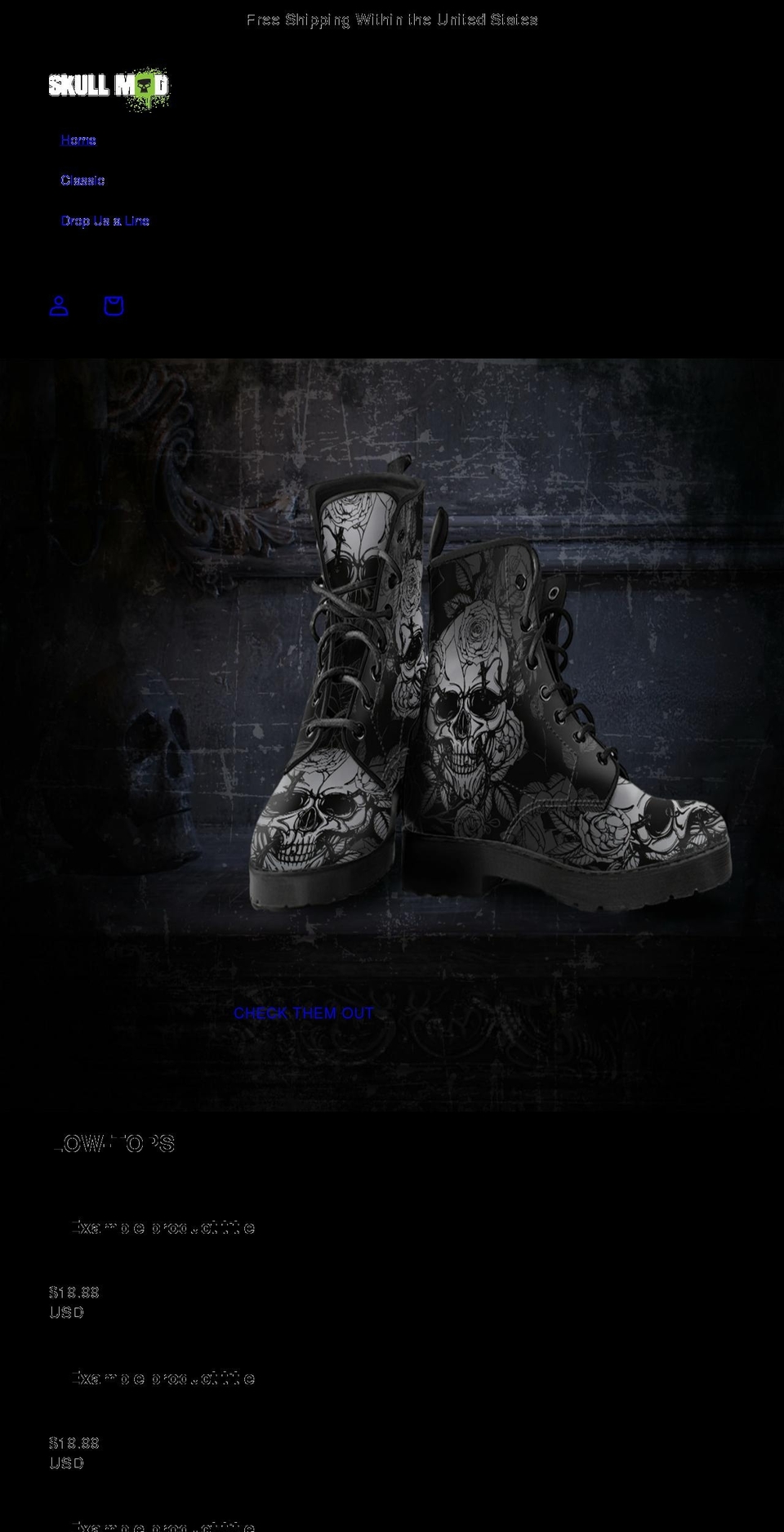 skullmod.com shopify website screenshot