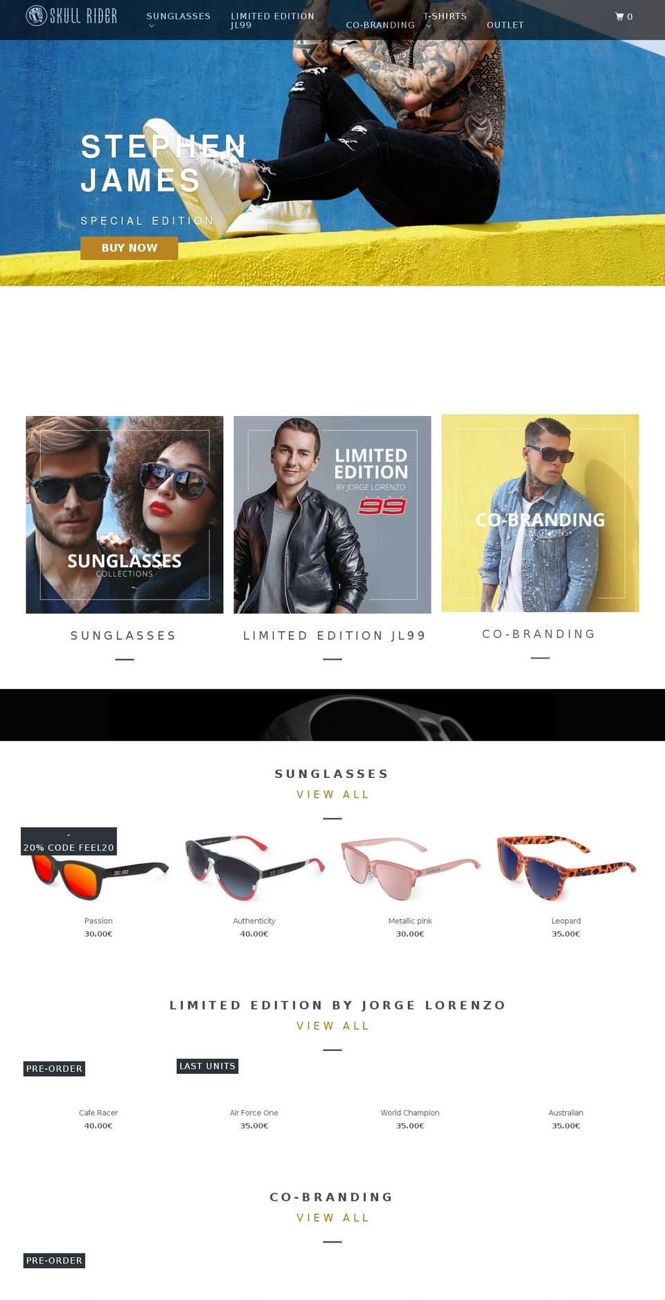 skullriderinc.com shopify website screenshot