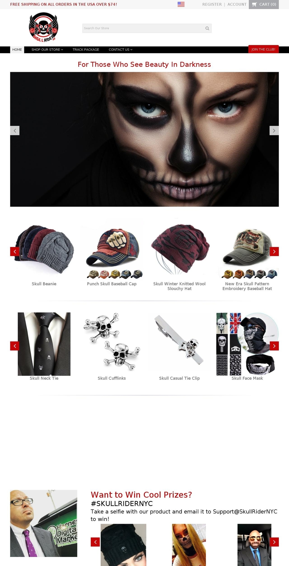 proven-profitable-v10-1 Shopify theme site example skullridernyc.com