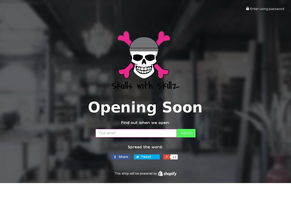 skullswskillz.com shopify website screenshot