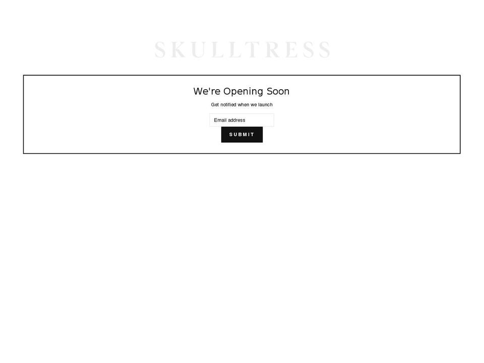 skulltress.com shopify website screenshot