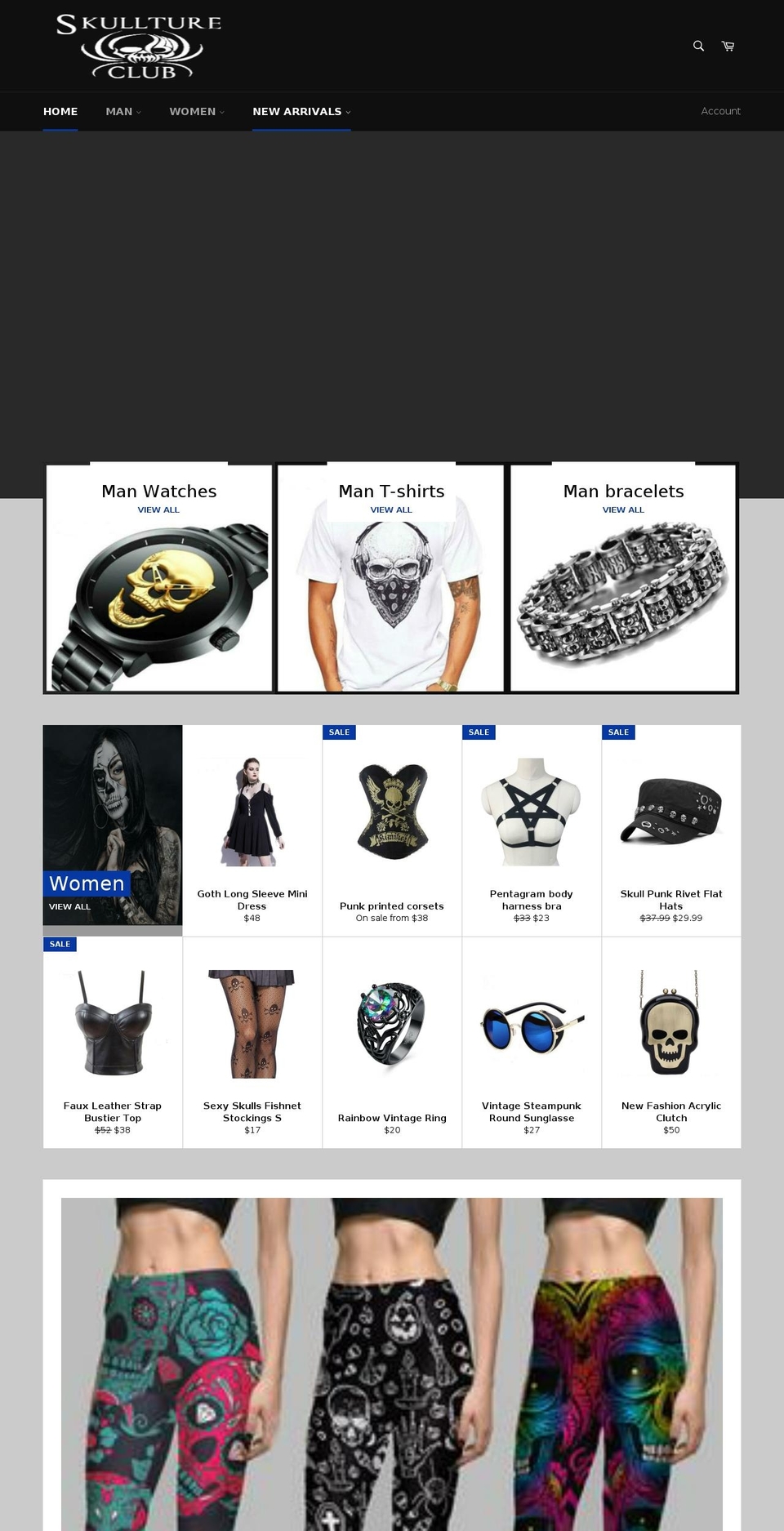 skulltureclub.com — Shopify storefront screenshot
