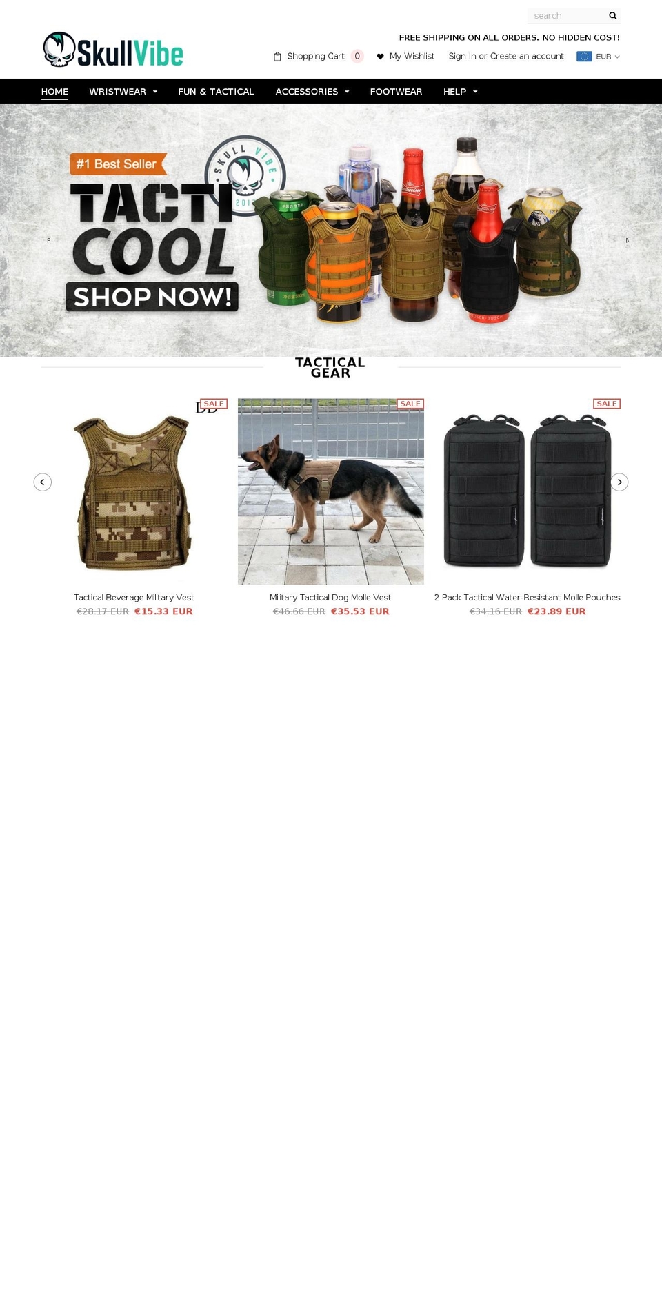 skullvibe.com — Shopify storefront screenshot