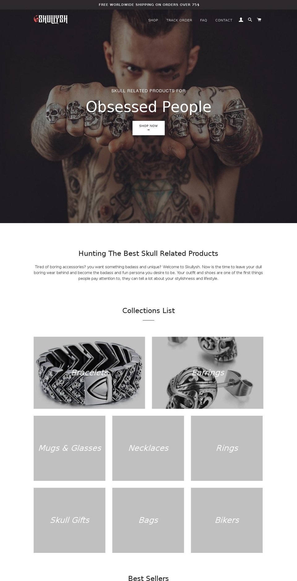 skullysh.com — Shopify storefront screenshot