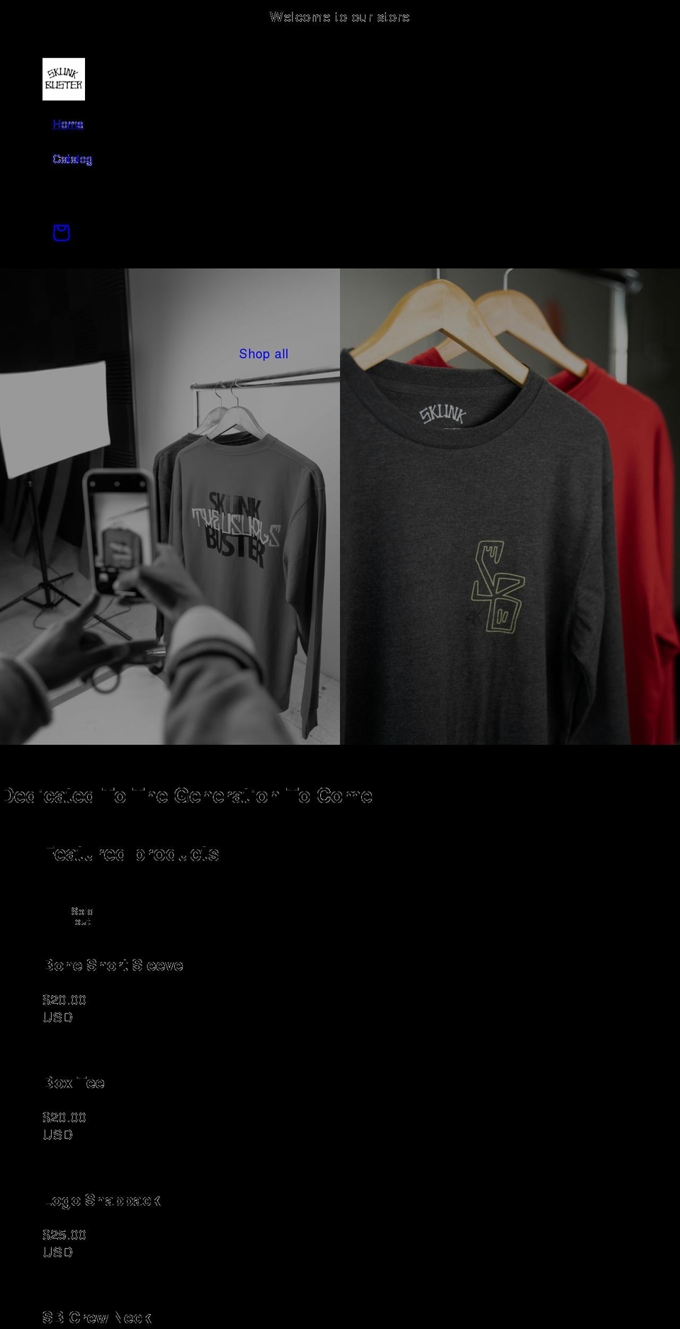 skunkbuster4k.com shopify website screenshot
