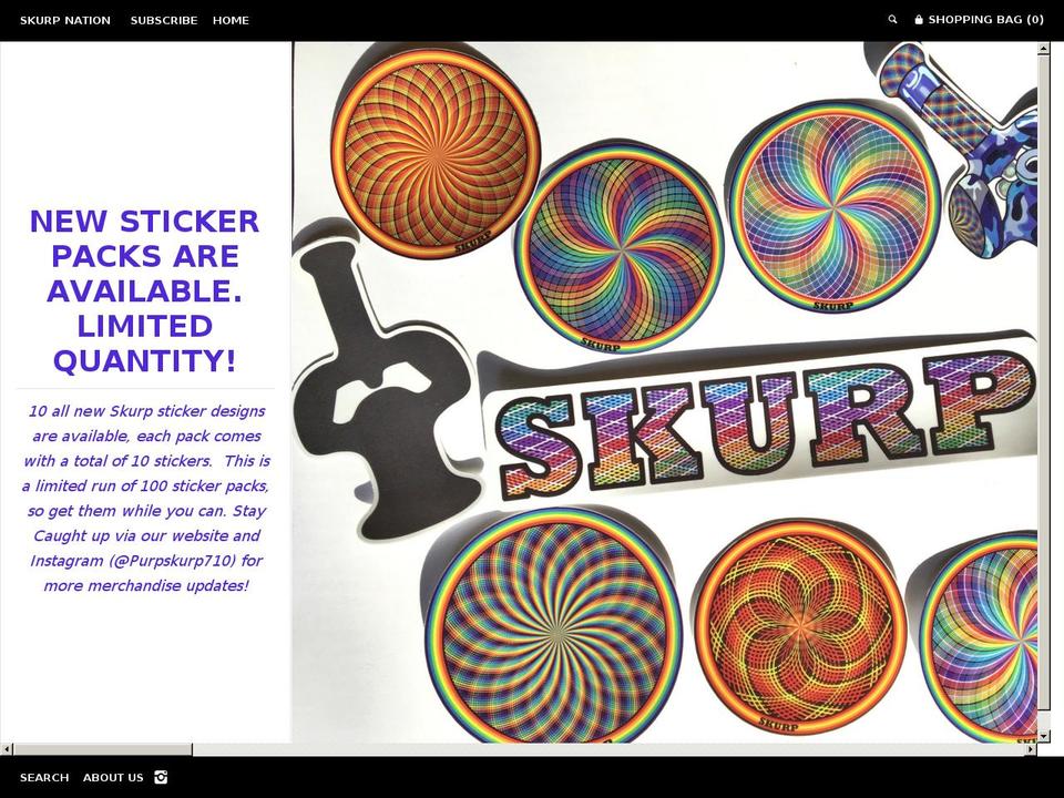 skurpnation.com shopify website screenshot