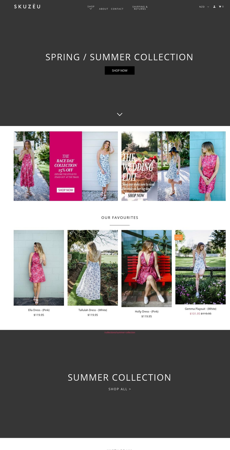 skuzeu.com — Shopify storefront screenshot