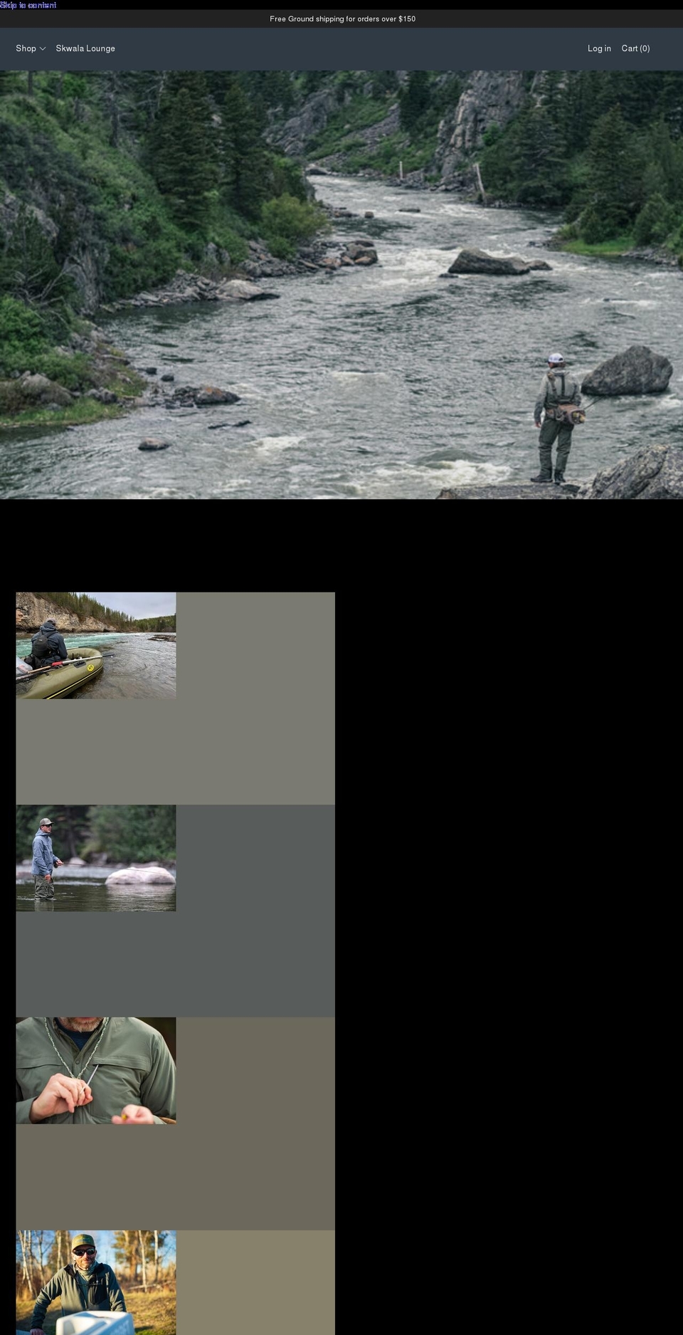 skwalafishing.com shopify website screenshot