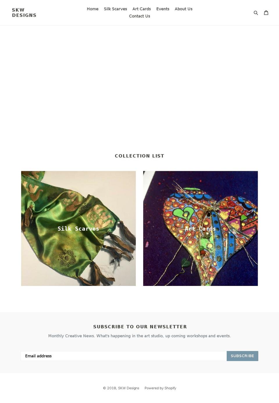 skwdesigns.com — Shopify storefront screenshot