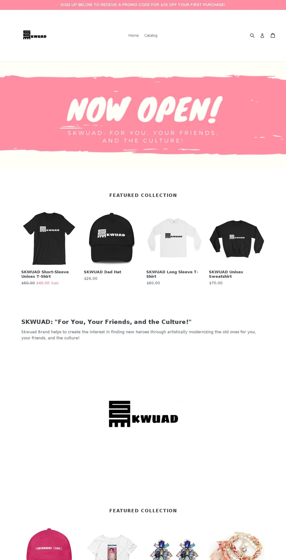 skwuad.com — Shopify storefront screenshot