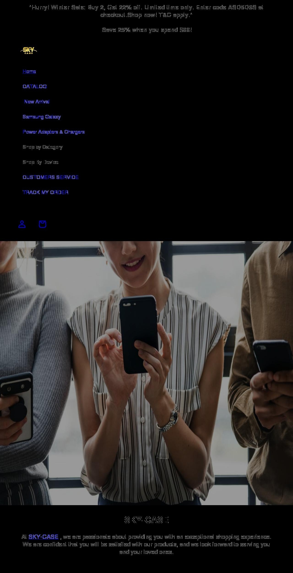 sky-case.com shopify website screenshot