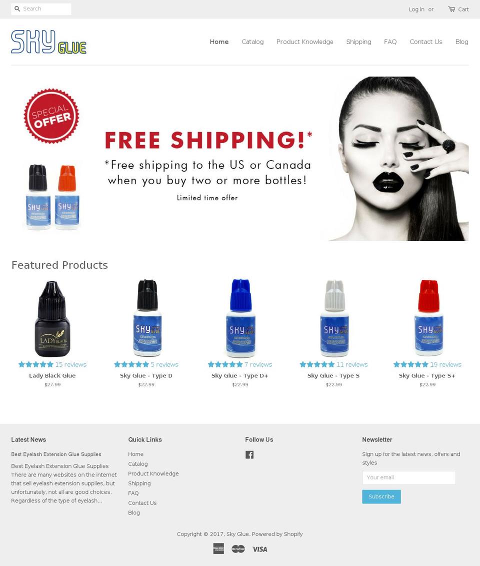 sky-glue.com shopify website screenshot