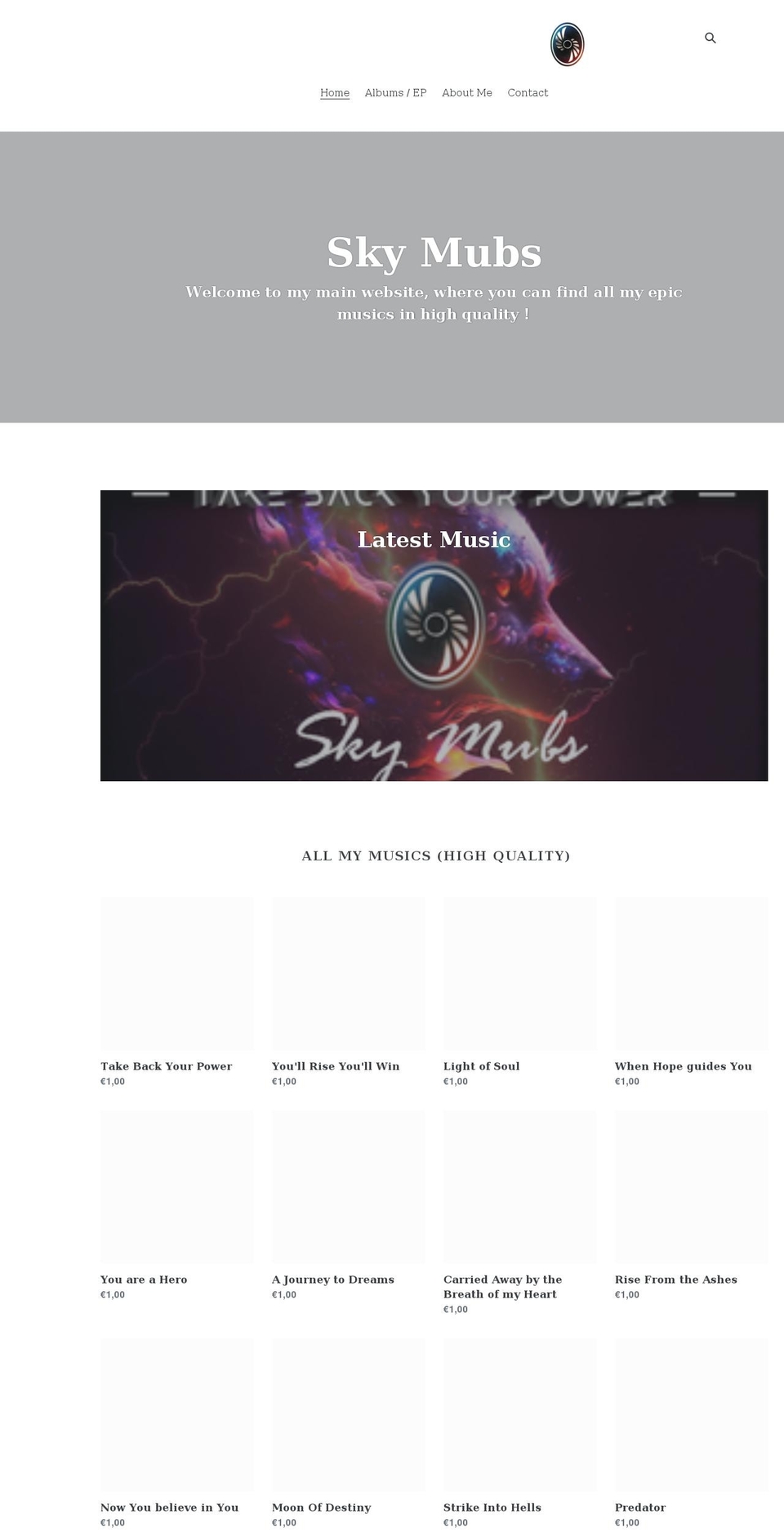 sky-mubs.com shopify website screenshot