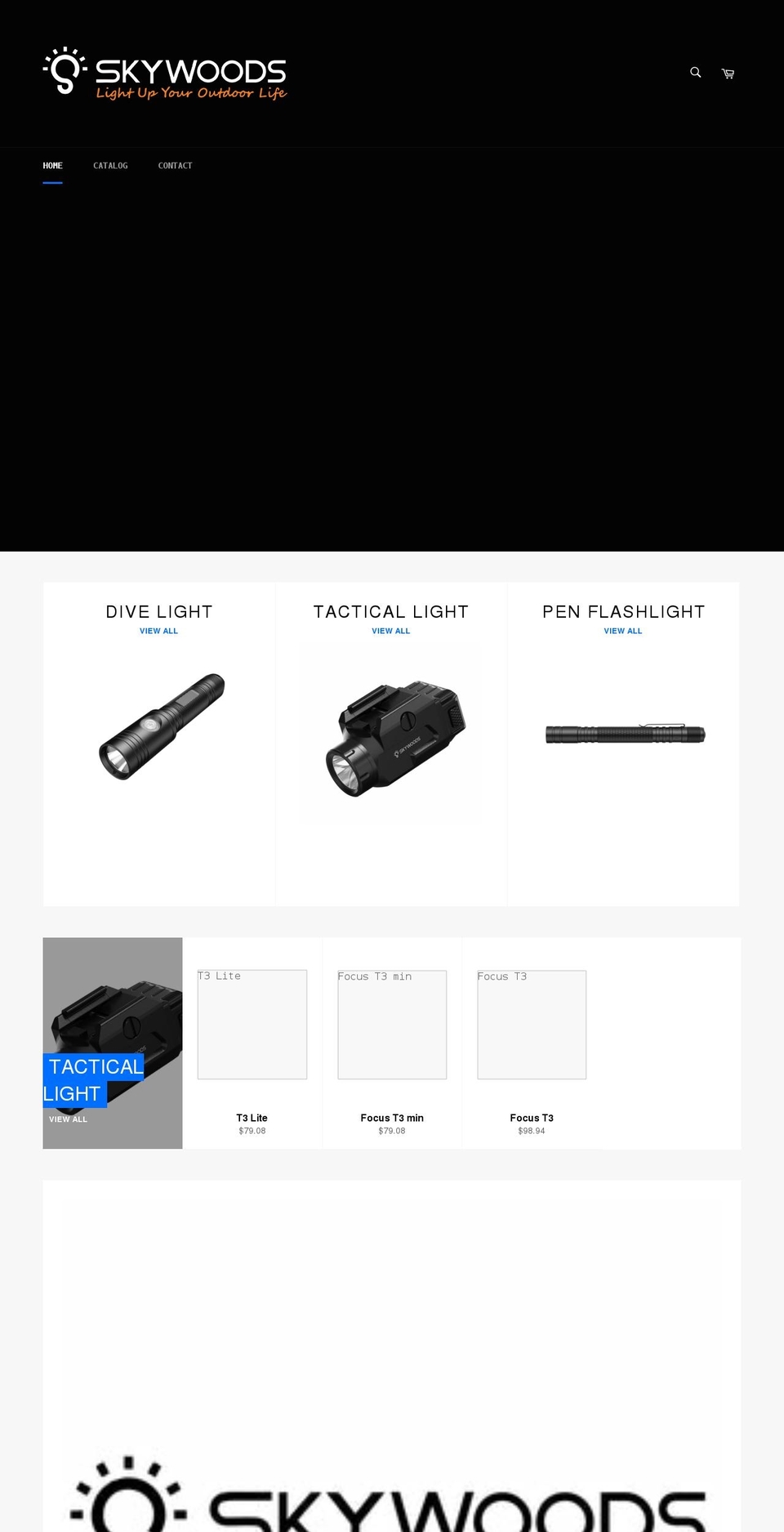 sky-woods.com shopify website screenshot