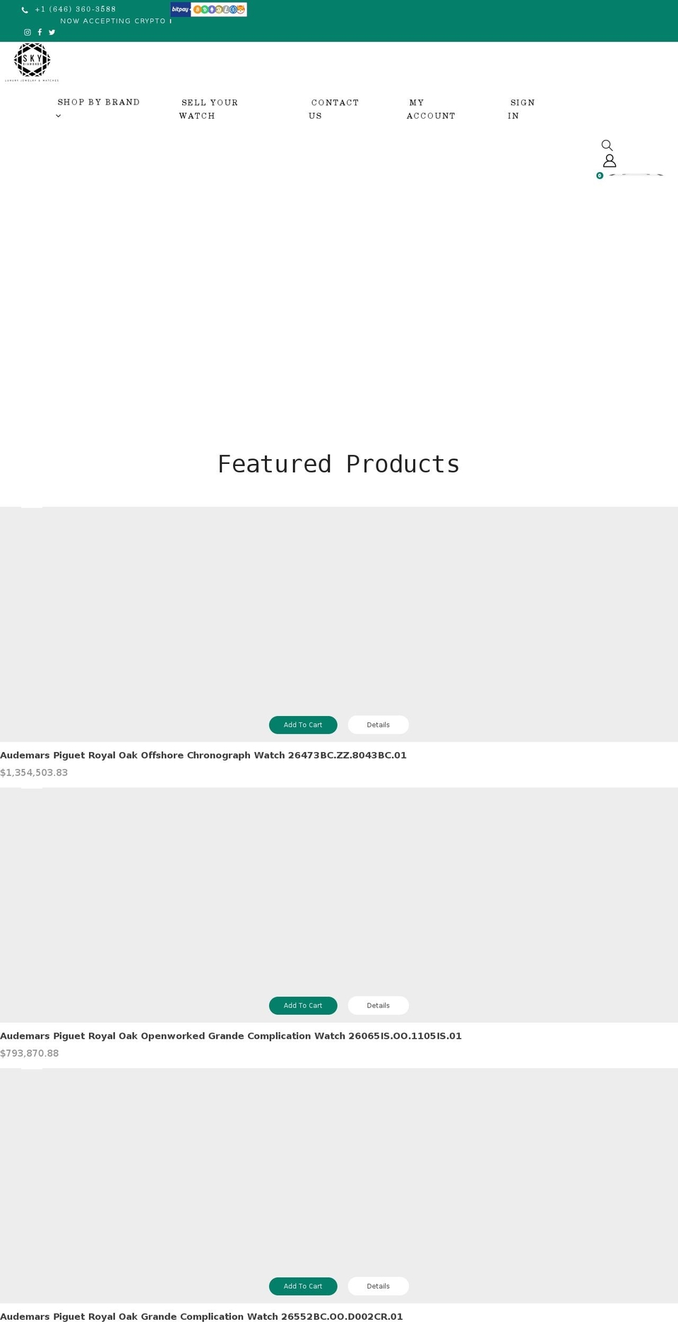 skydiamondco.com shopify website screenshot