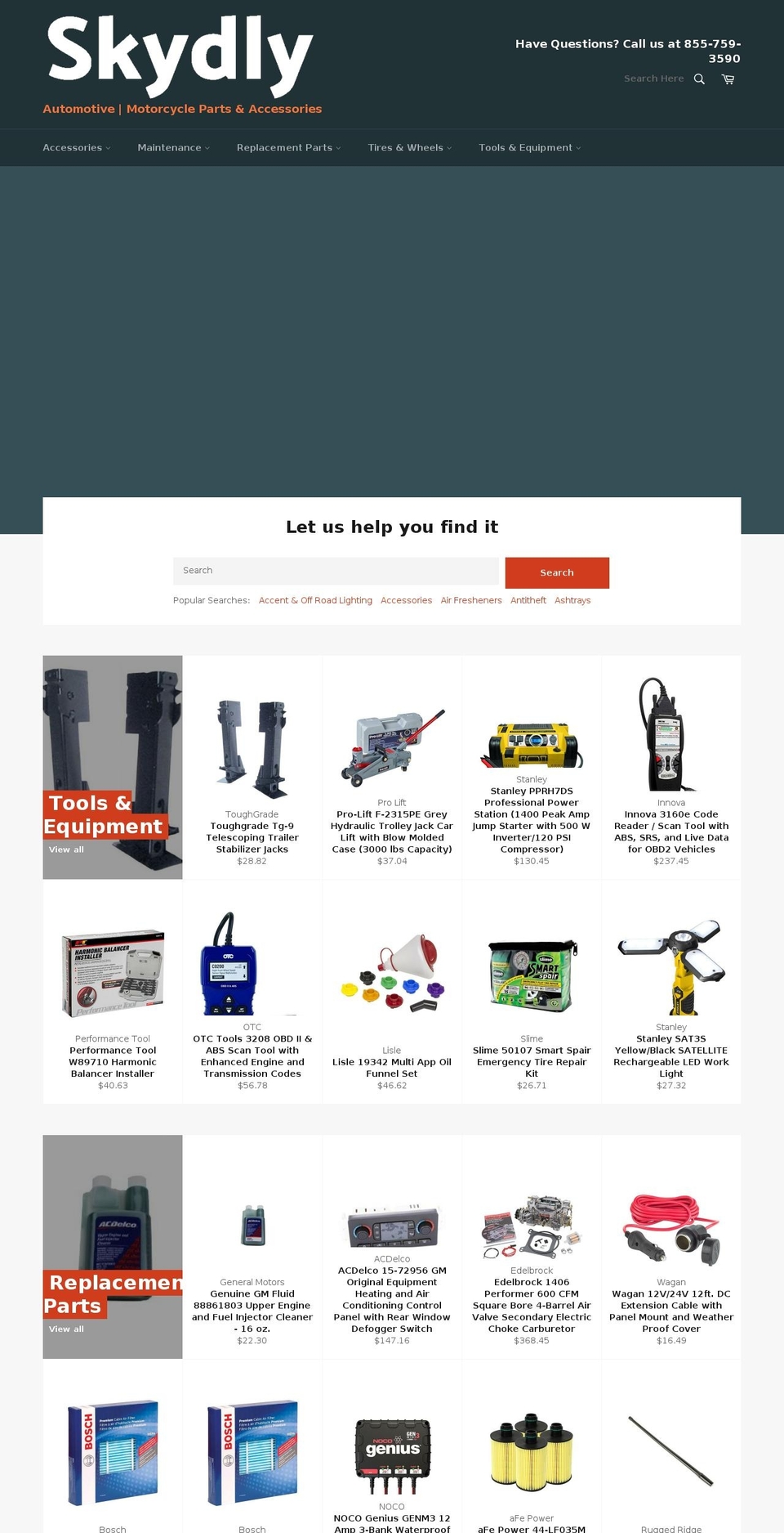 skydly.com — Shopify storefront screenshot