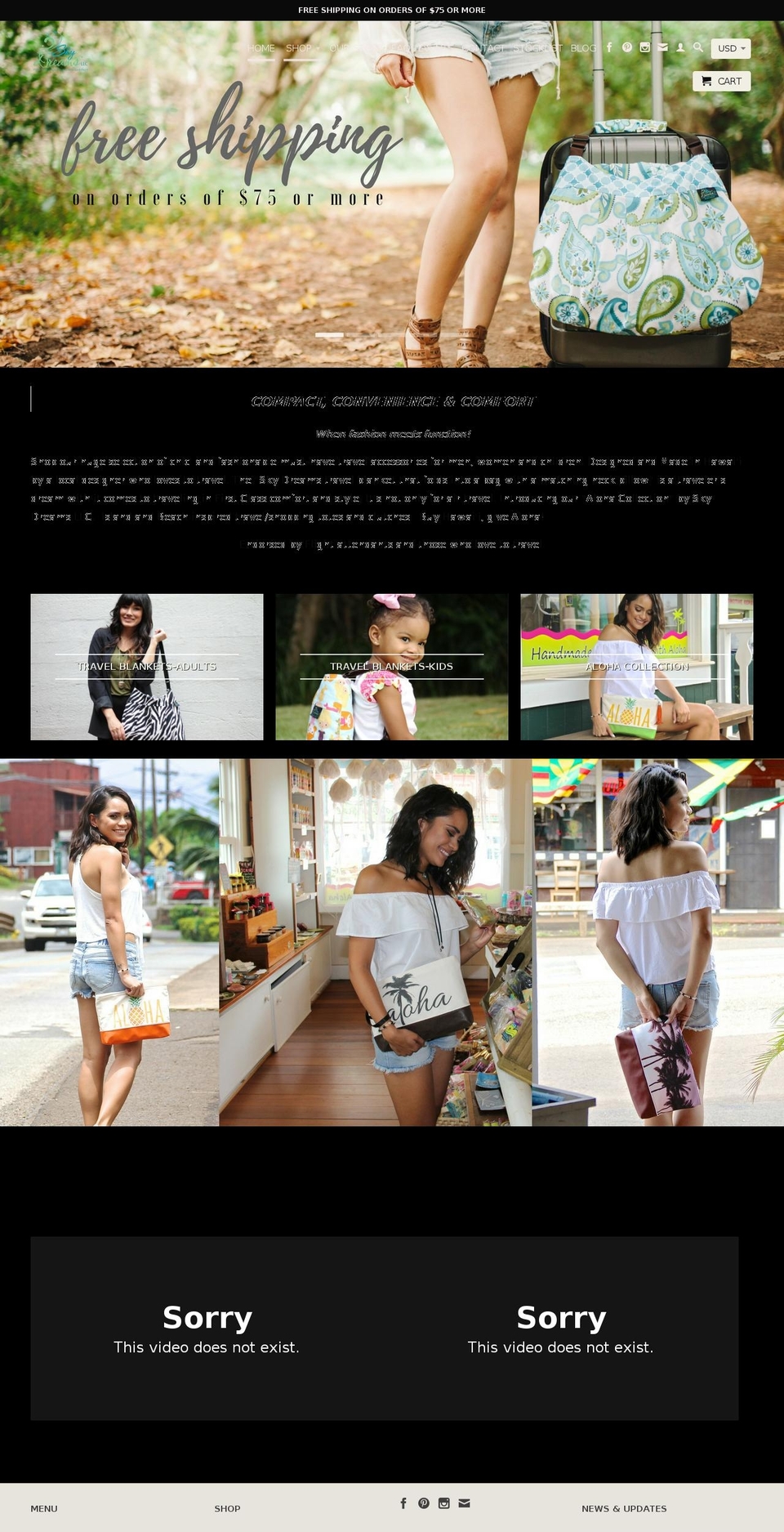 skydreamsllc.com shopify website screenshot