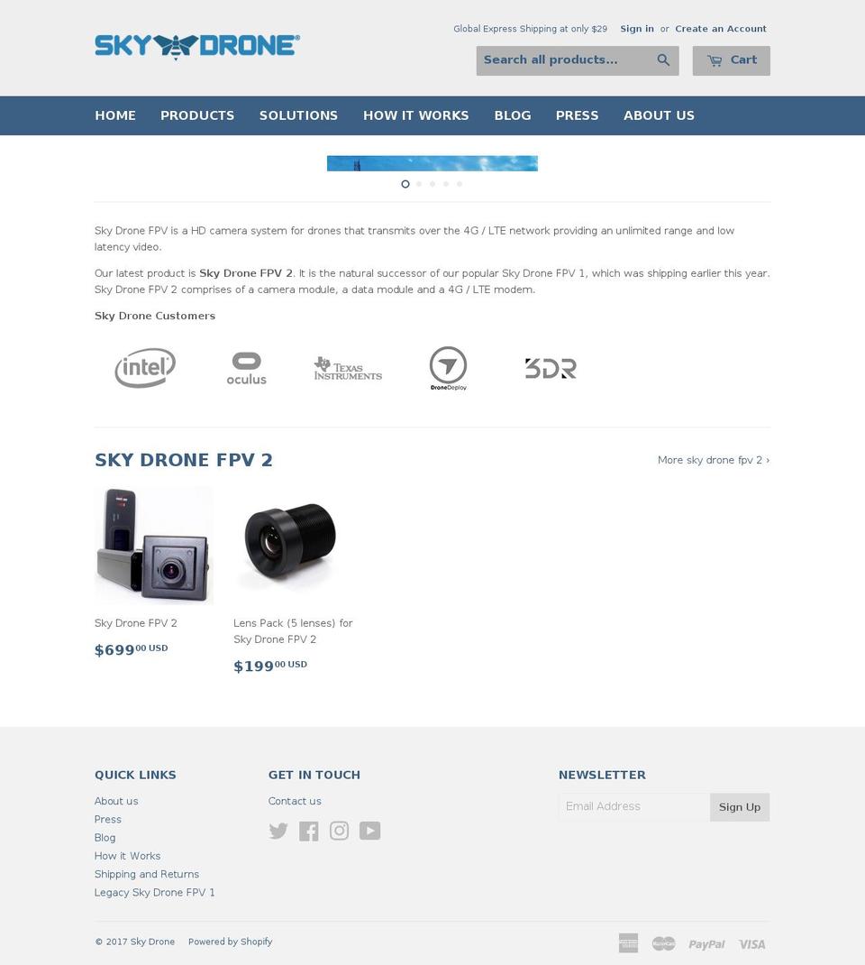 skydrone.aero shopify website screenshot