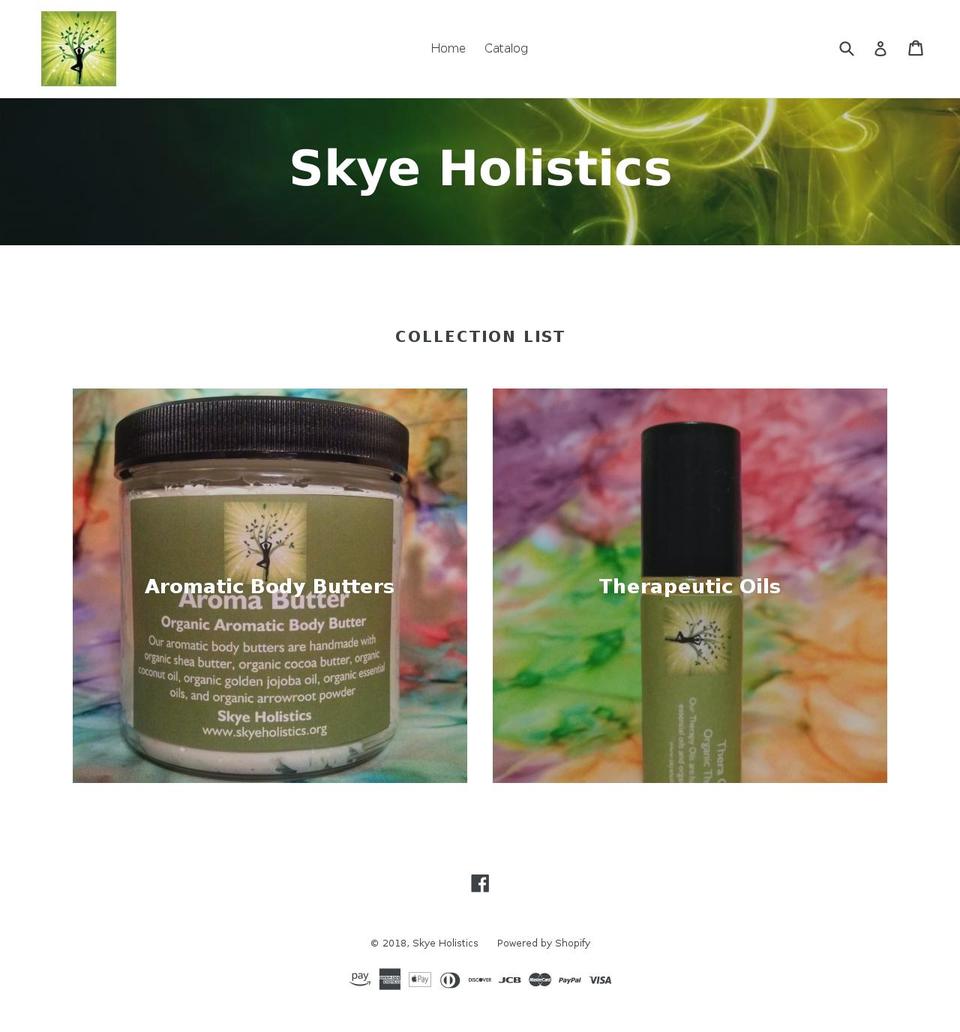 skyeholistics.org shopify website screenshot