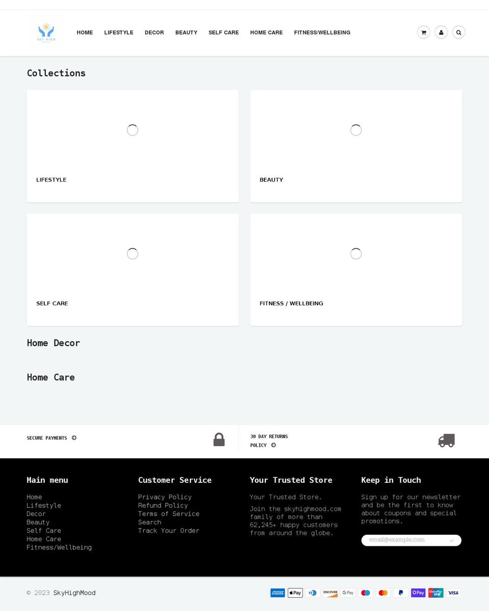skyhighmood.com shopify website screenshot