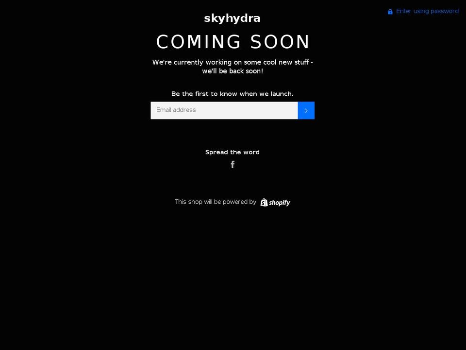 skyhydra.com — Shopify storefront screenshot