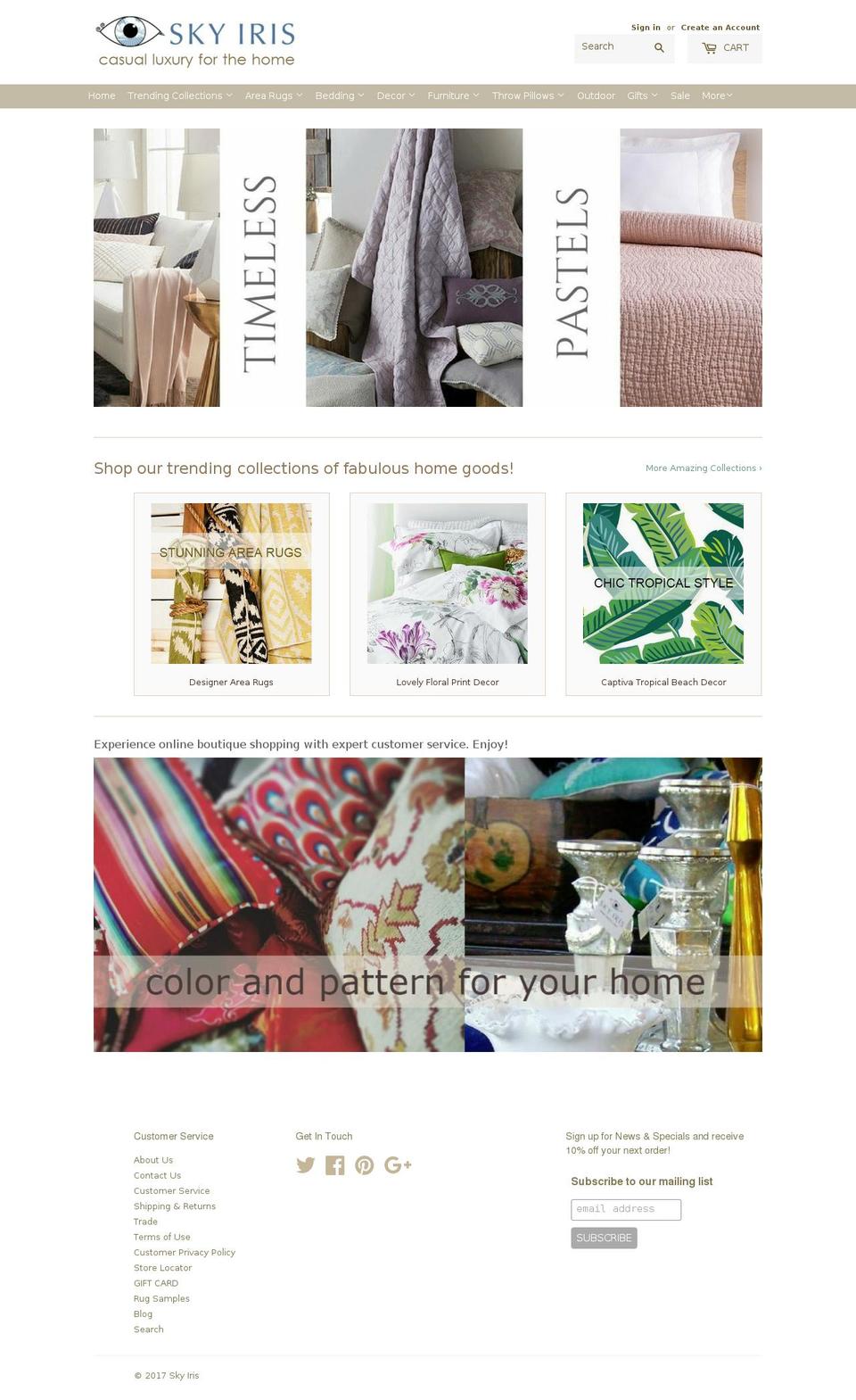 skyiris.com shopify website screenshot