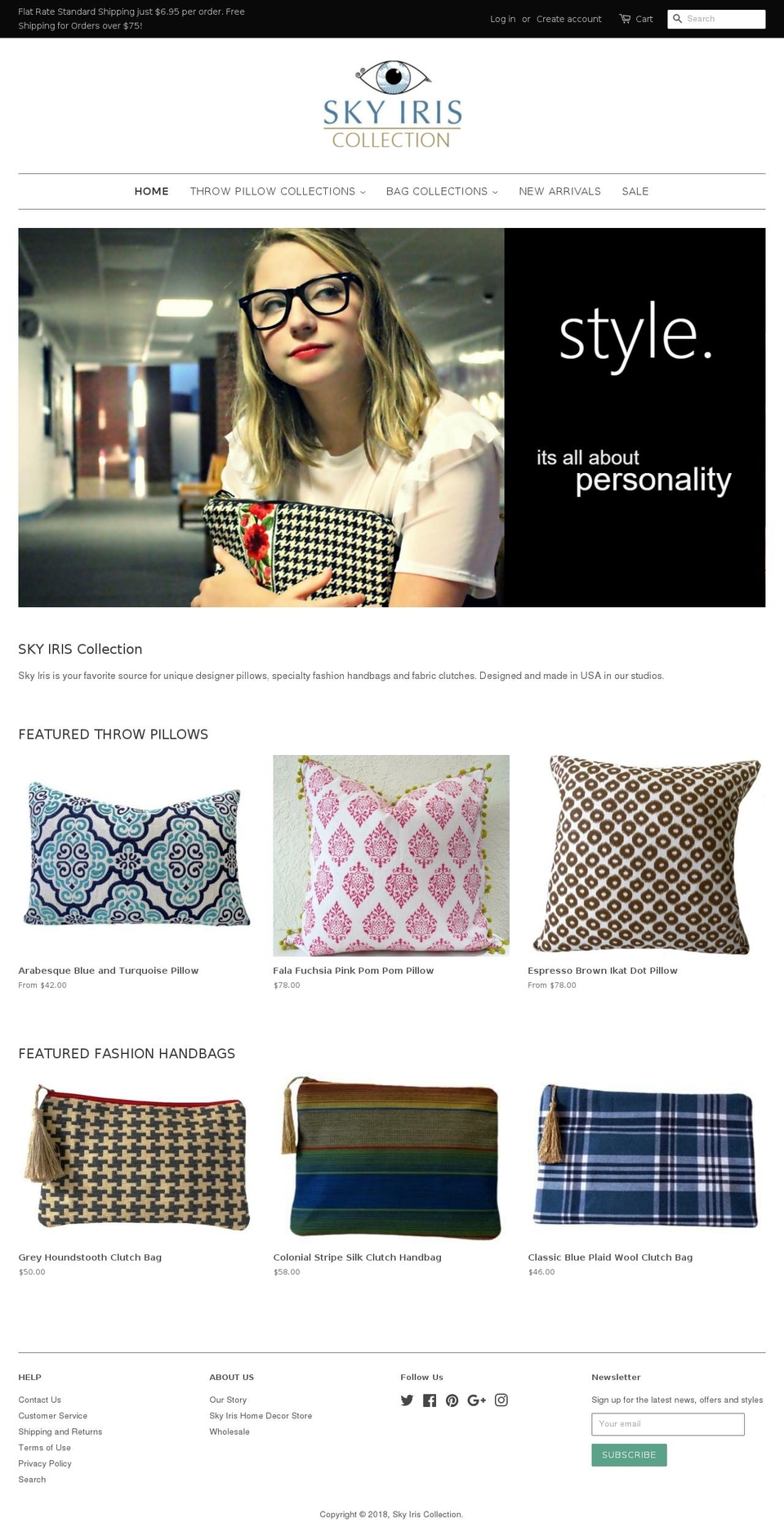 skyiriscollection.com — Shopify storefront screenshot