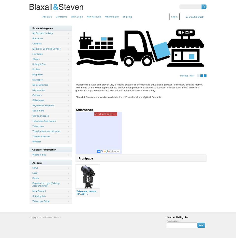 Blaxall Shopify theme site example skylab.net.nz