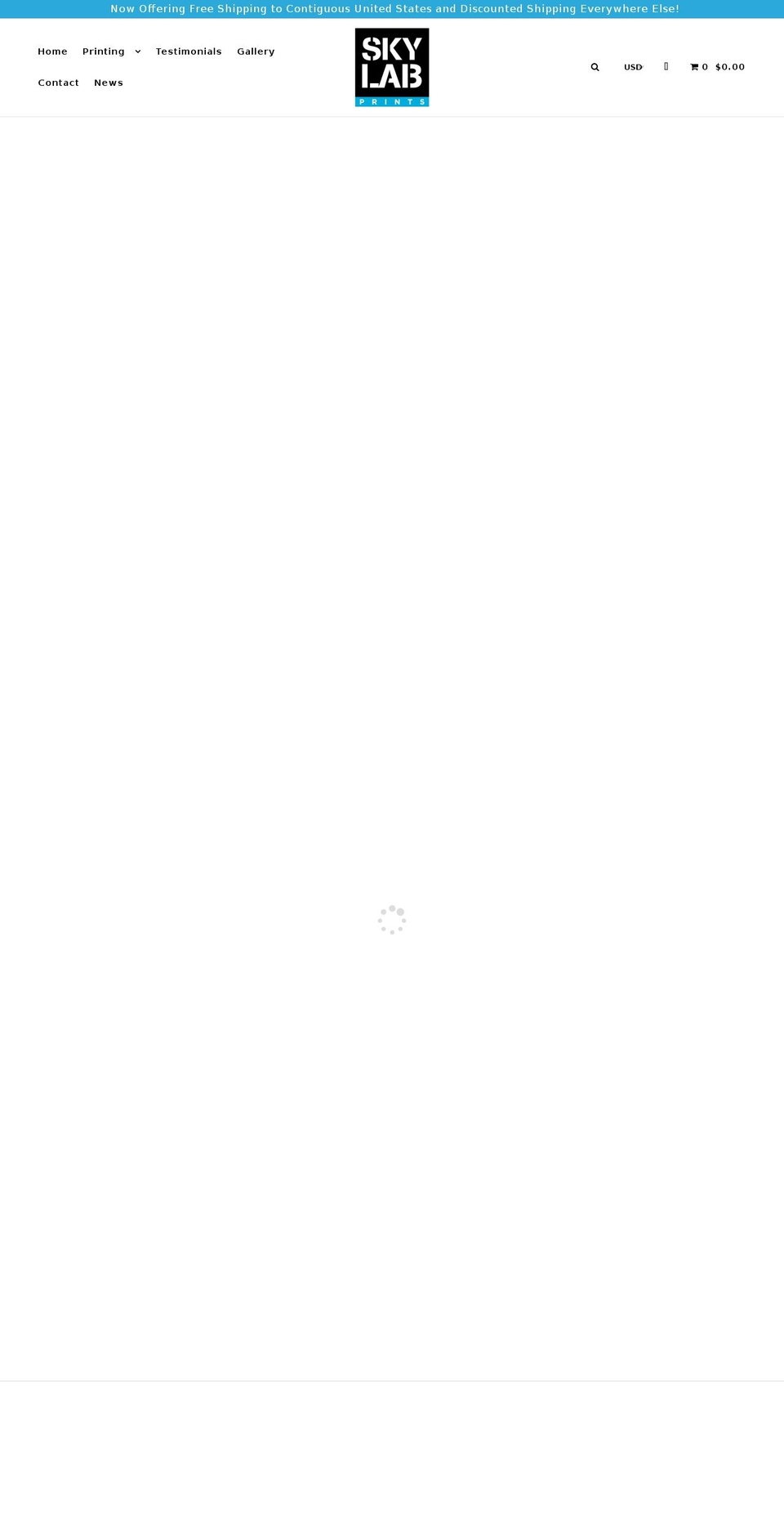skylabprints.com — Shopify storefront screenshot