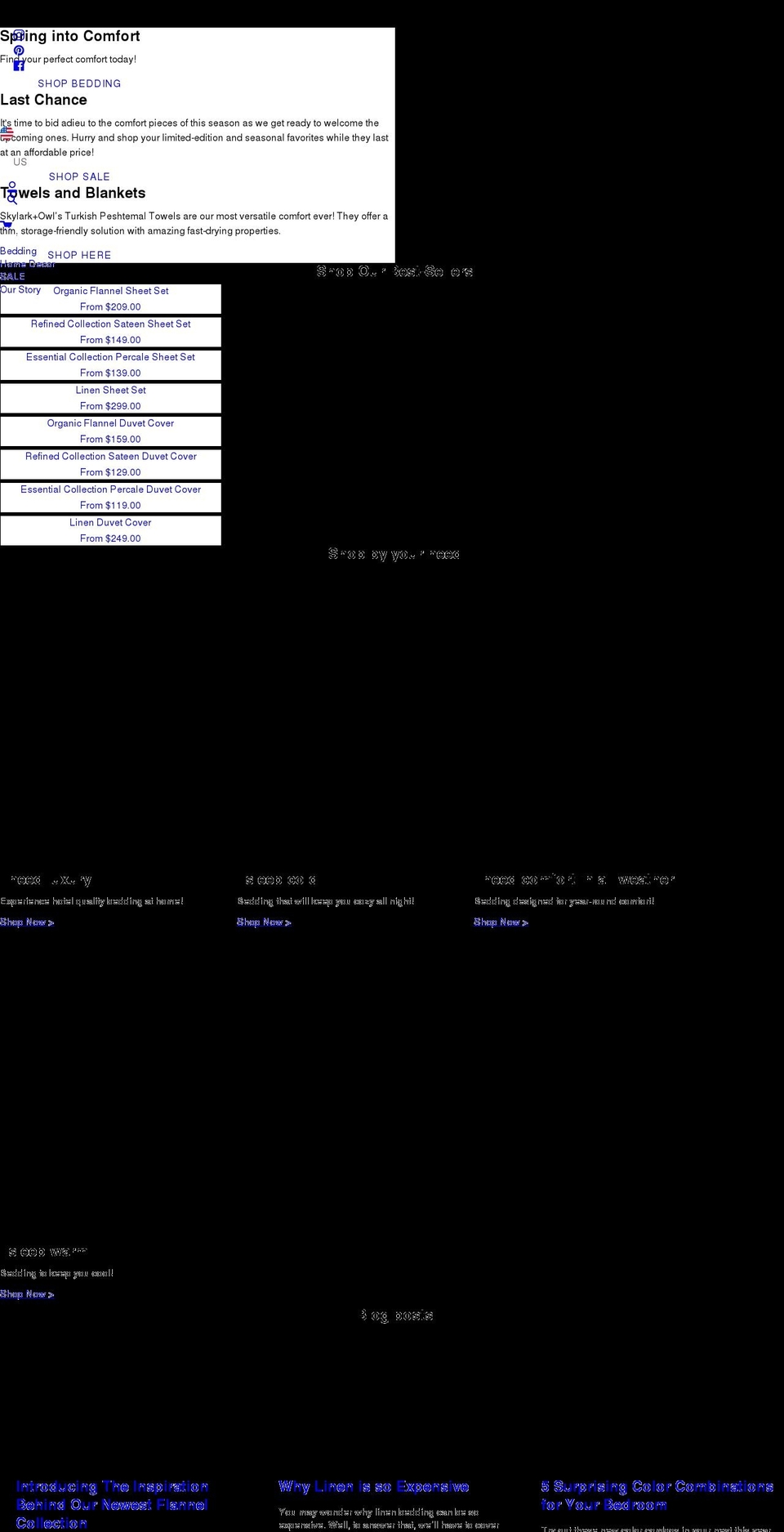 skylark-owl.org shopify website screenshot