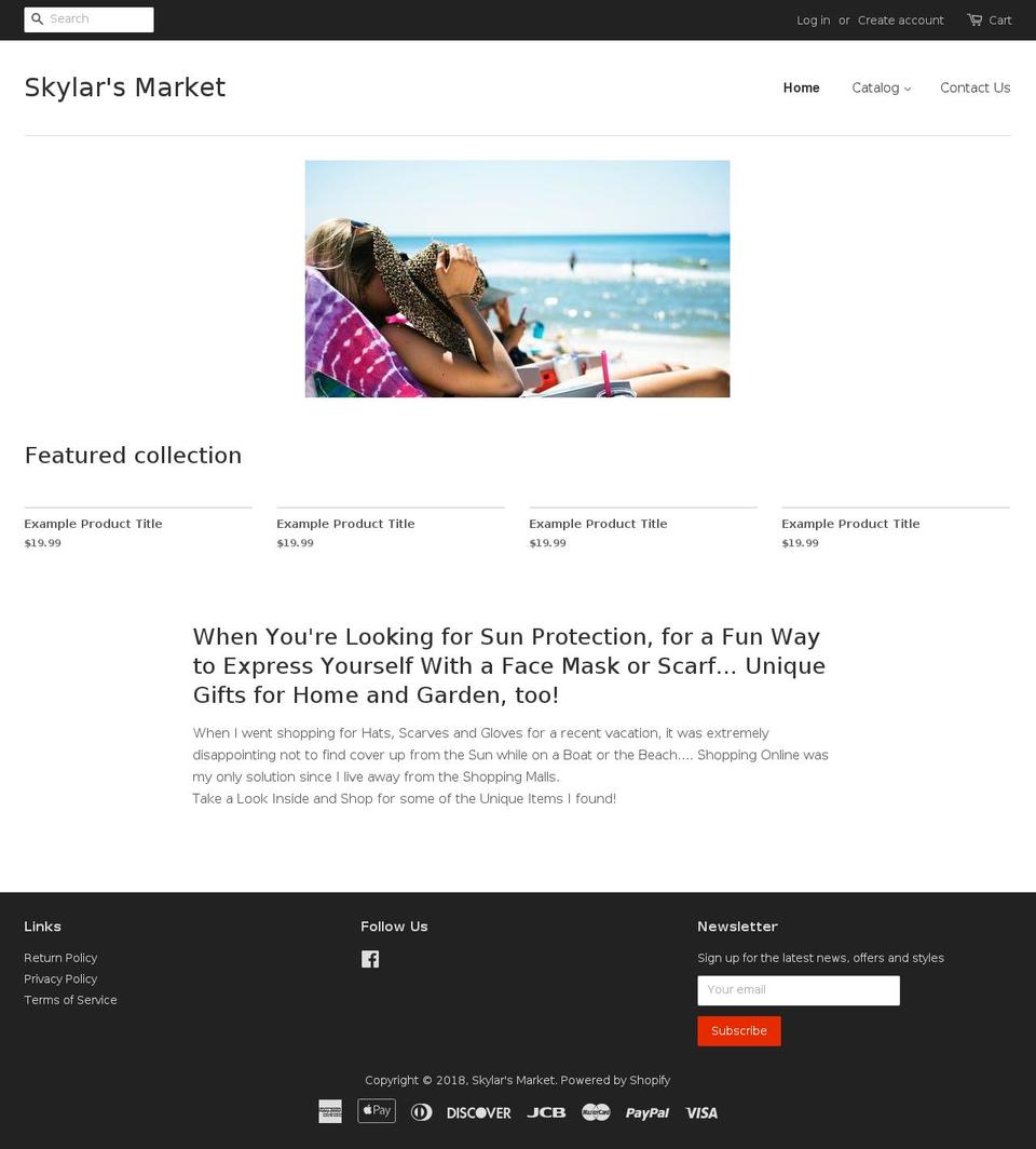 skylarsolution.com — Shopify storefront screenshot
