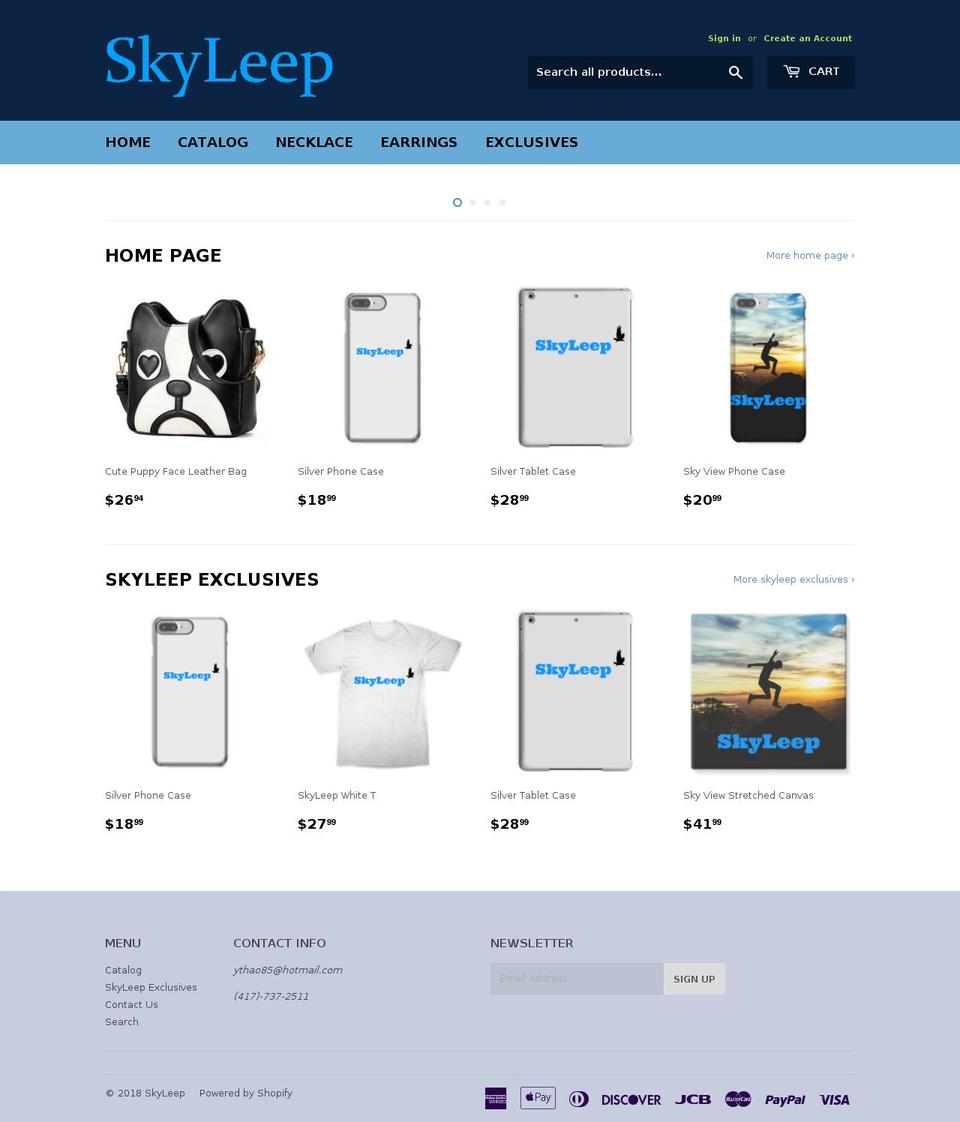 skyleep.com — Shopify storefront screenshot