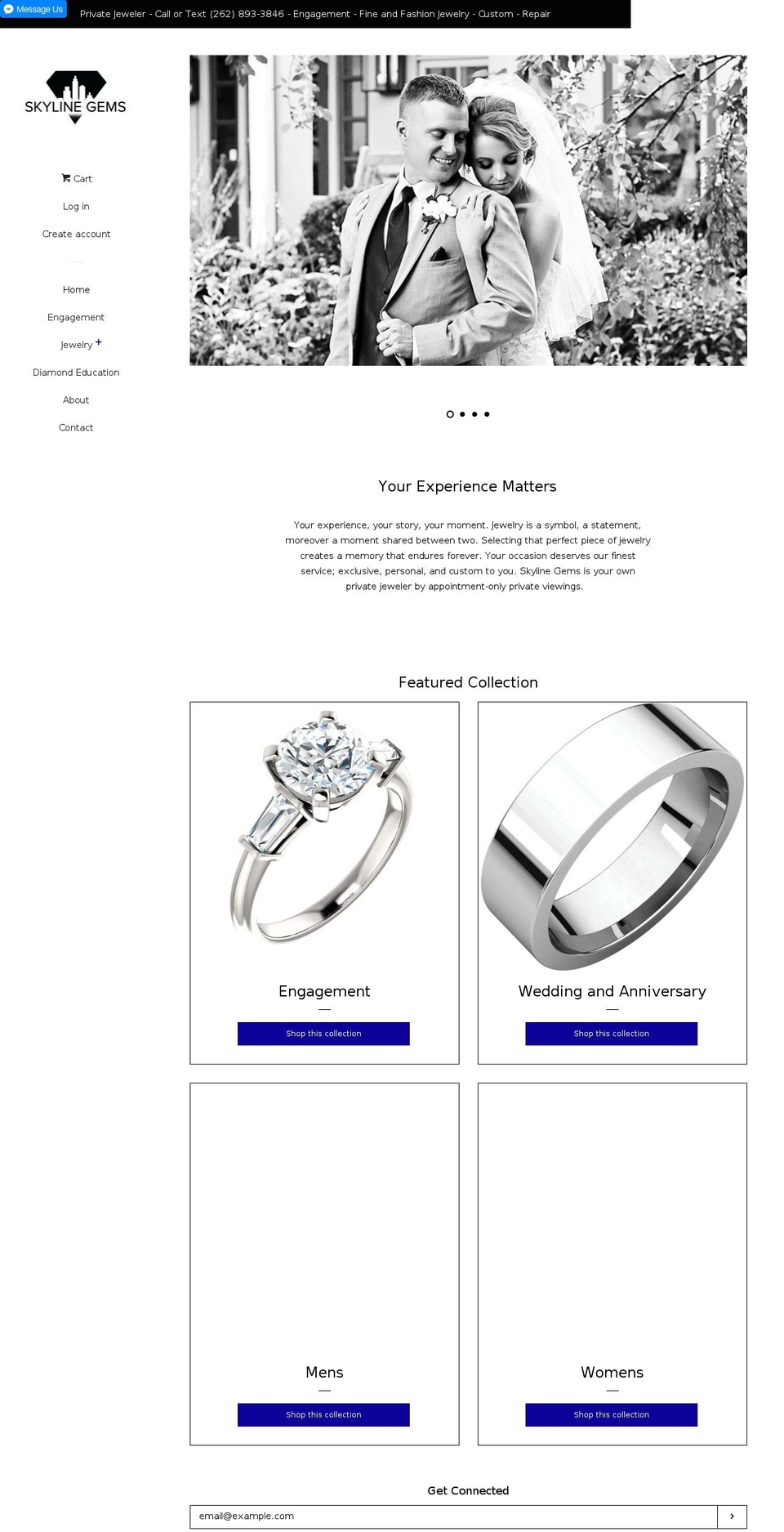 skylinegems.com — Shopify storefront screenshot