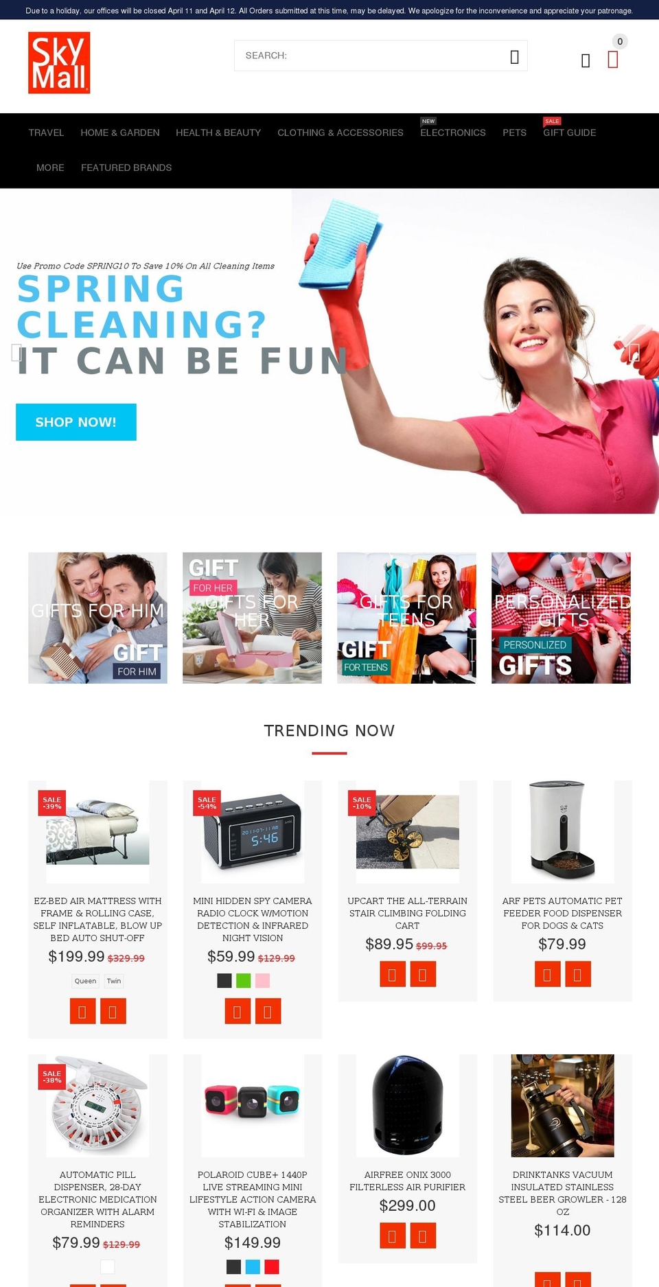 YourStore-V2-0-1A Shopify theme site example skymall.info