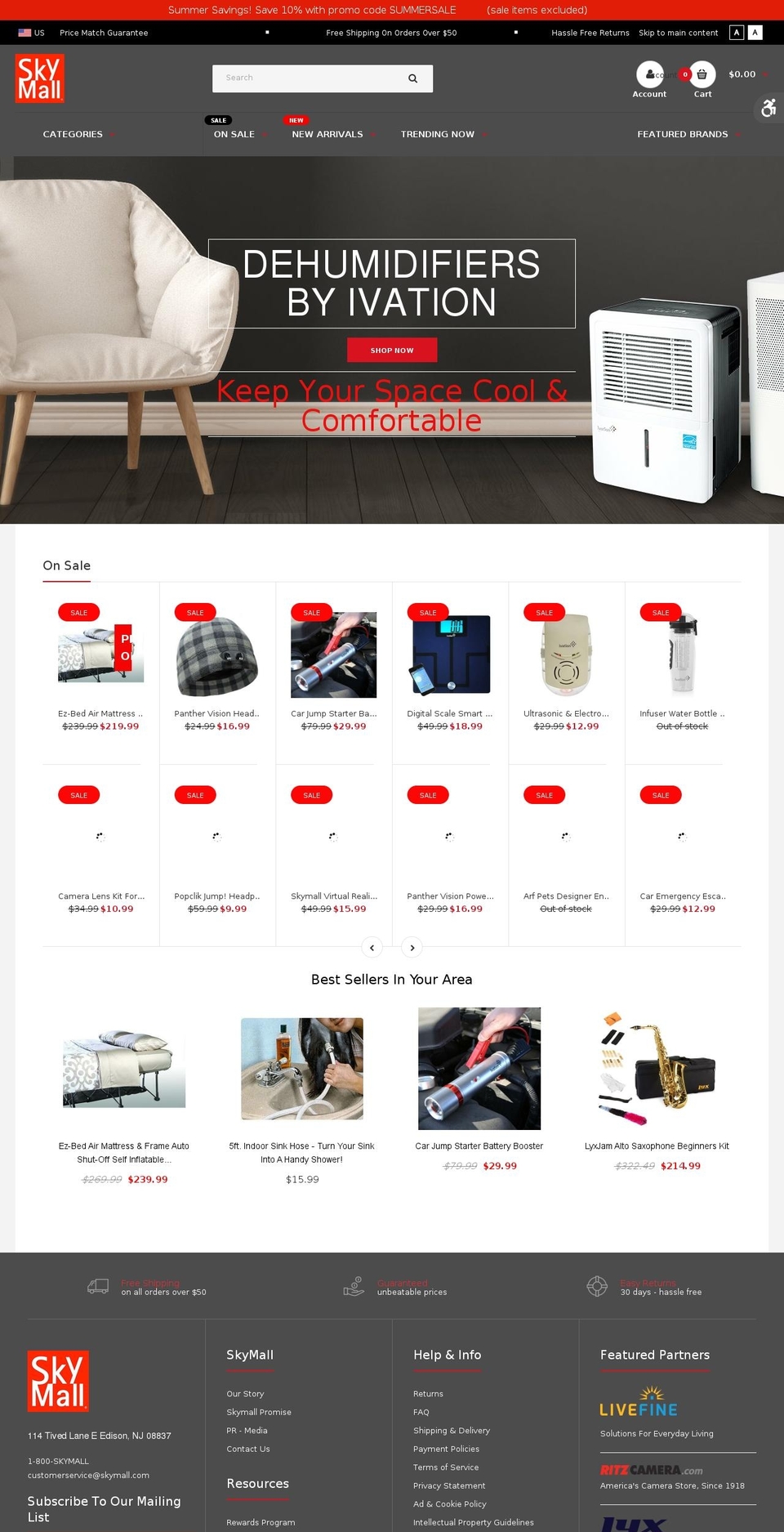 Header Changes Fastor2-0 Customized-02-07-2018 Shopify theme site example skymall.org