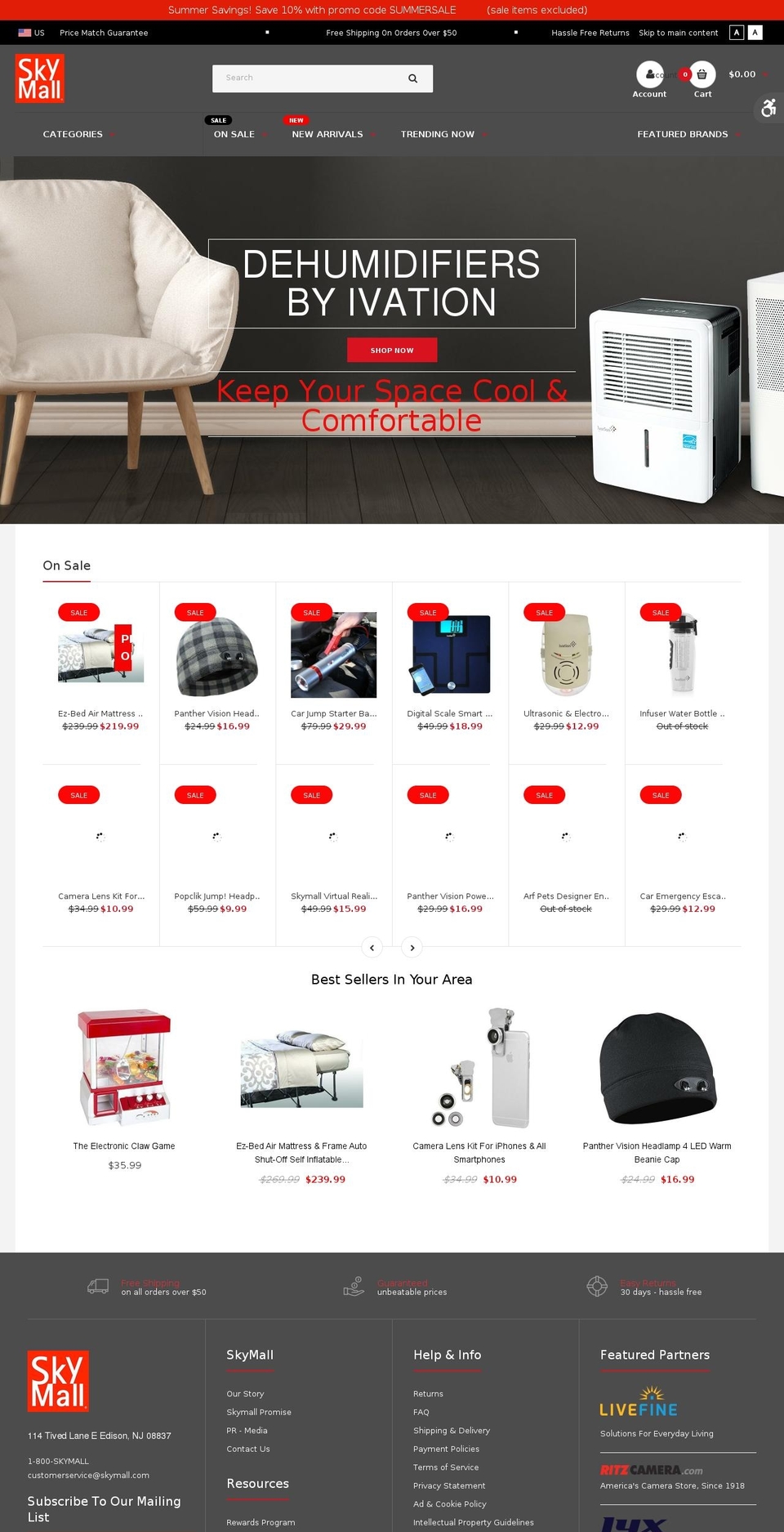 Header Changes Fastor2-0 Customized-02-07-2018 Shopify theme site example skymallcatalog.com