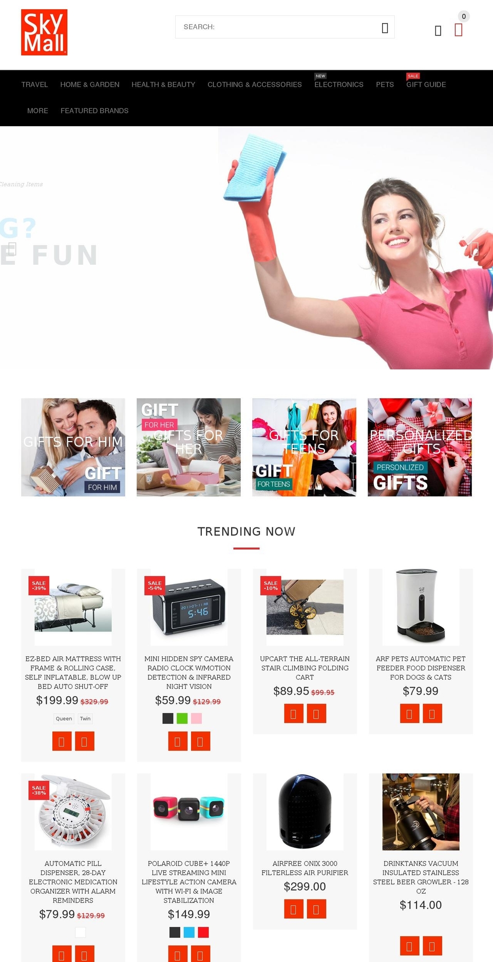 YourStore-V2-0-1A Shopify theme site example skymallcatalog.net